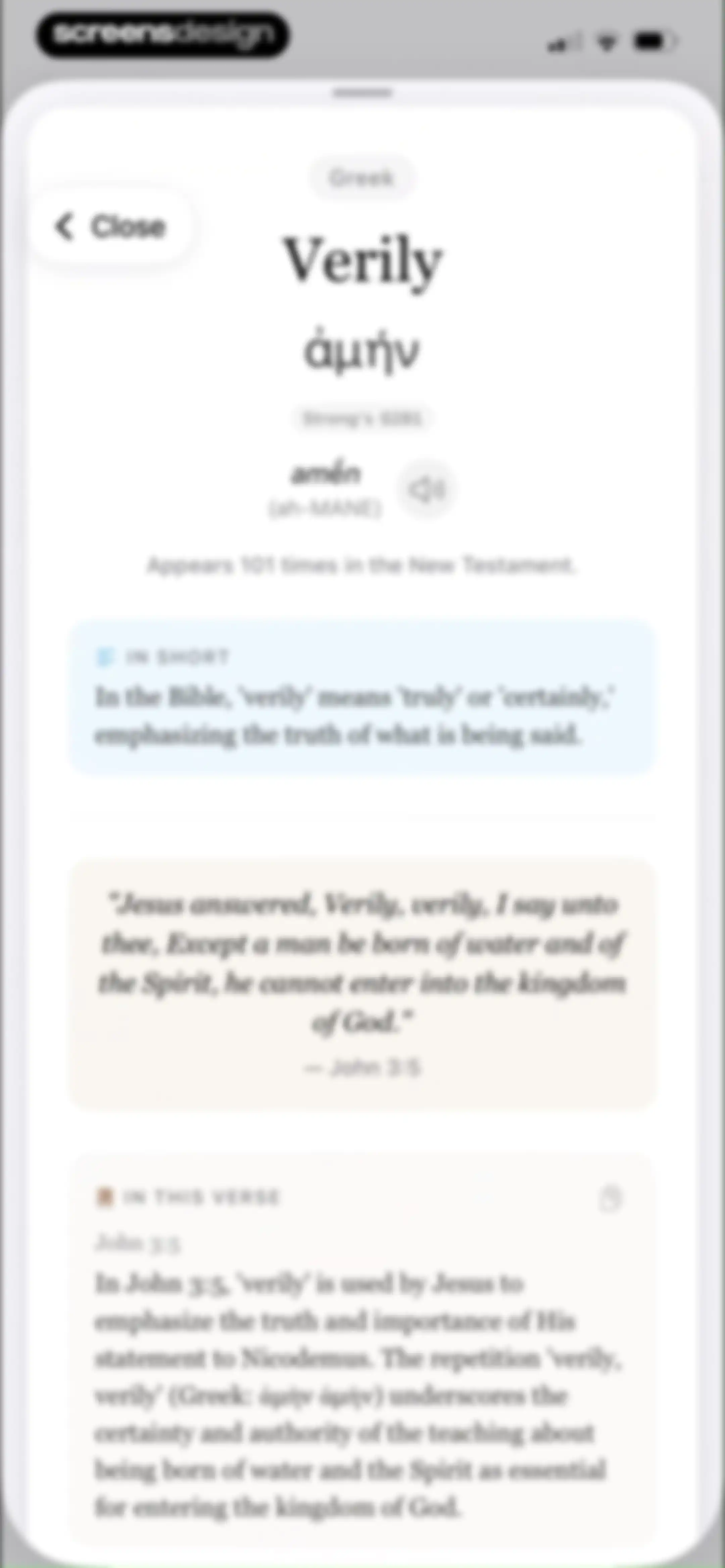 Bible Word Study screen 45