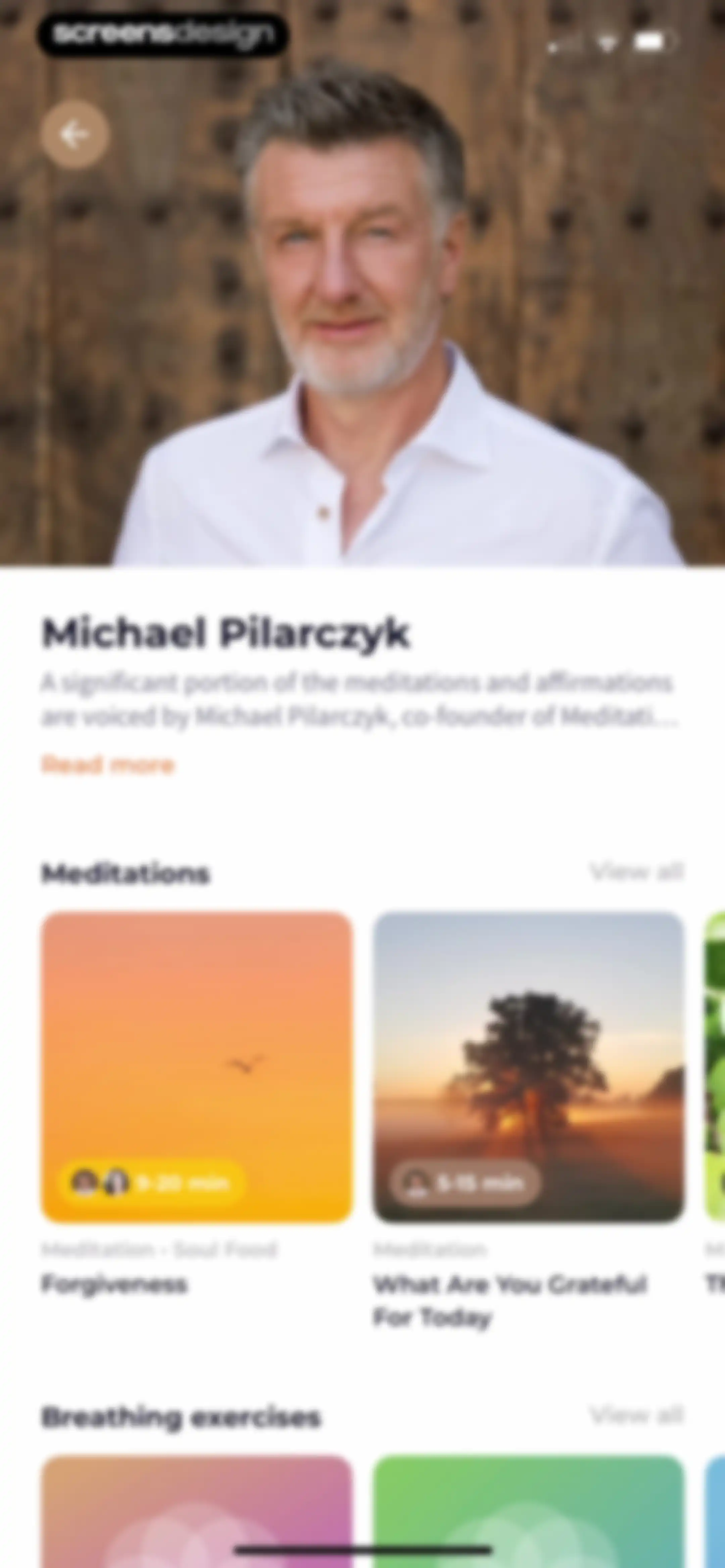 Meditation Moments - Guided screen 83