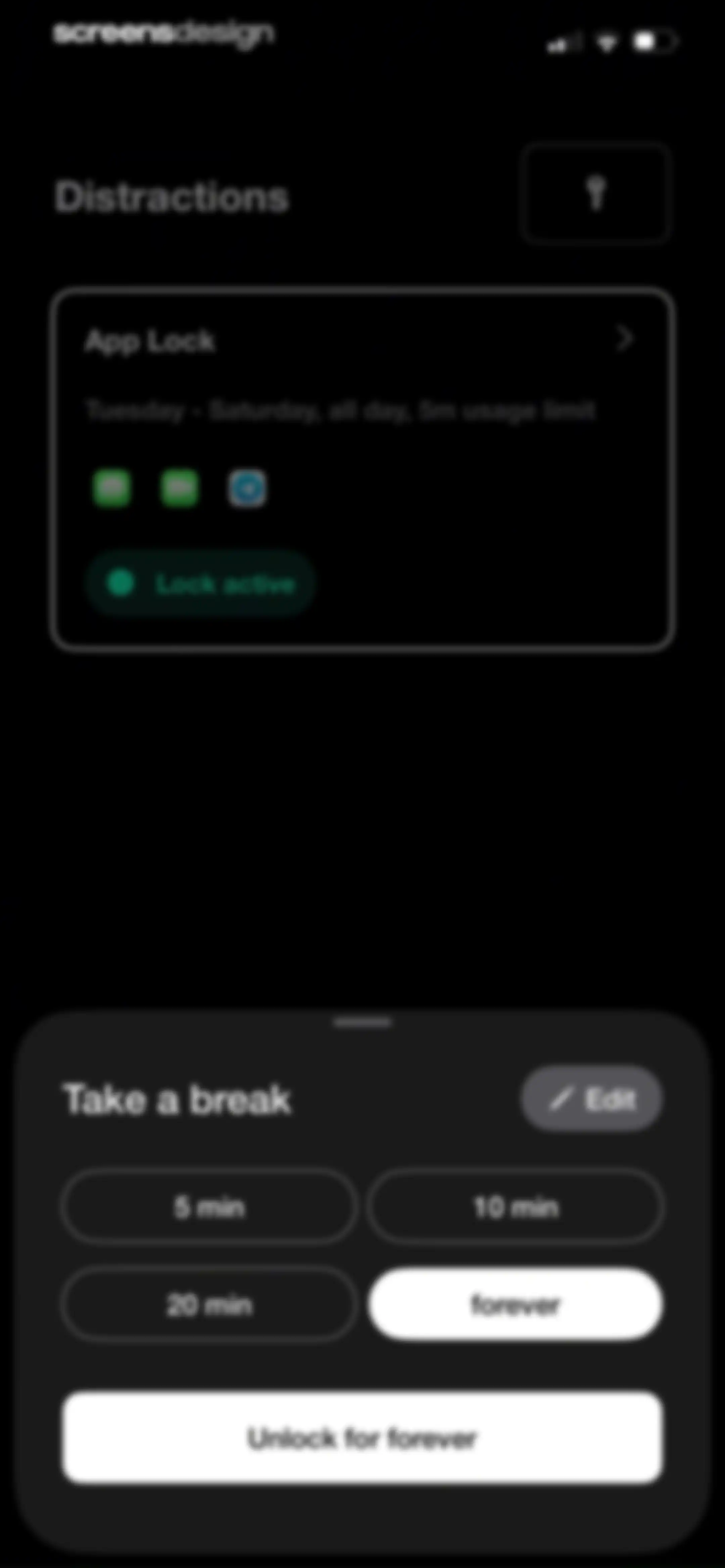 Blank Spaces Launcher screen 80