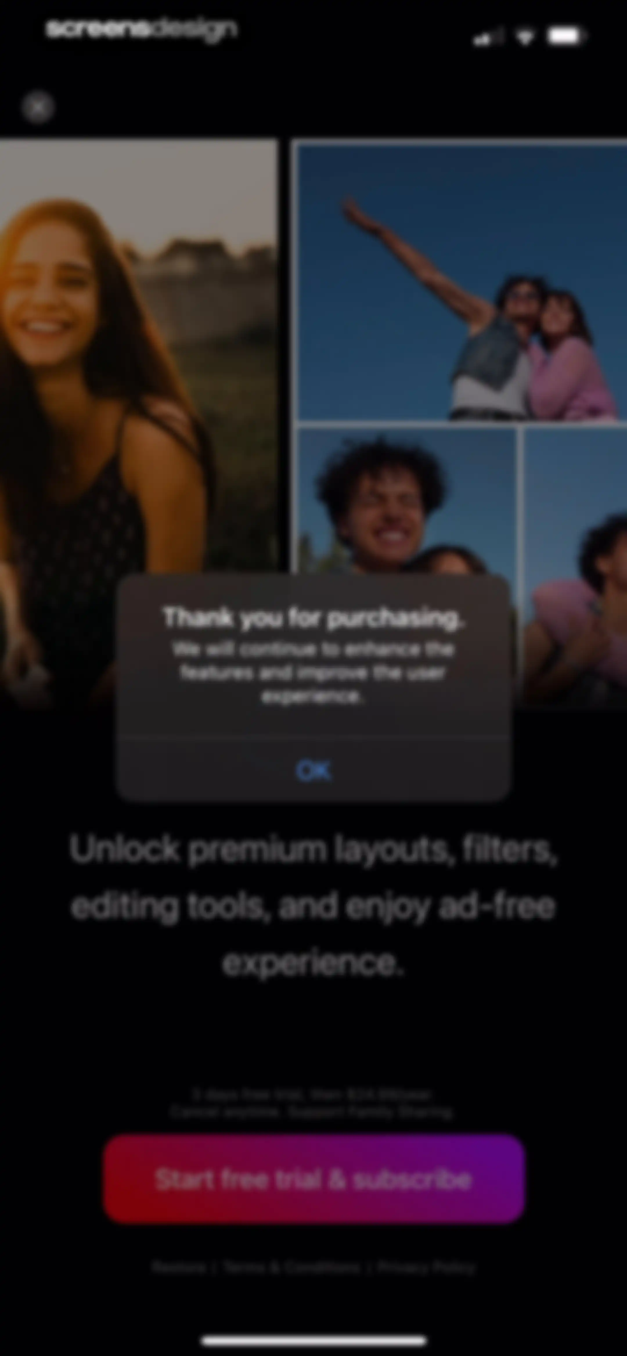 Layout for Instagram: Collage screen 10
