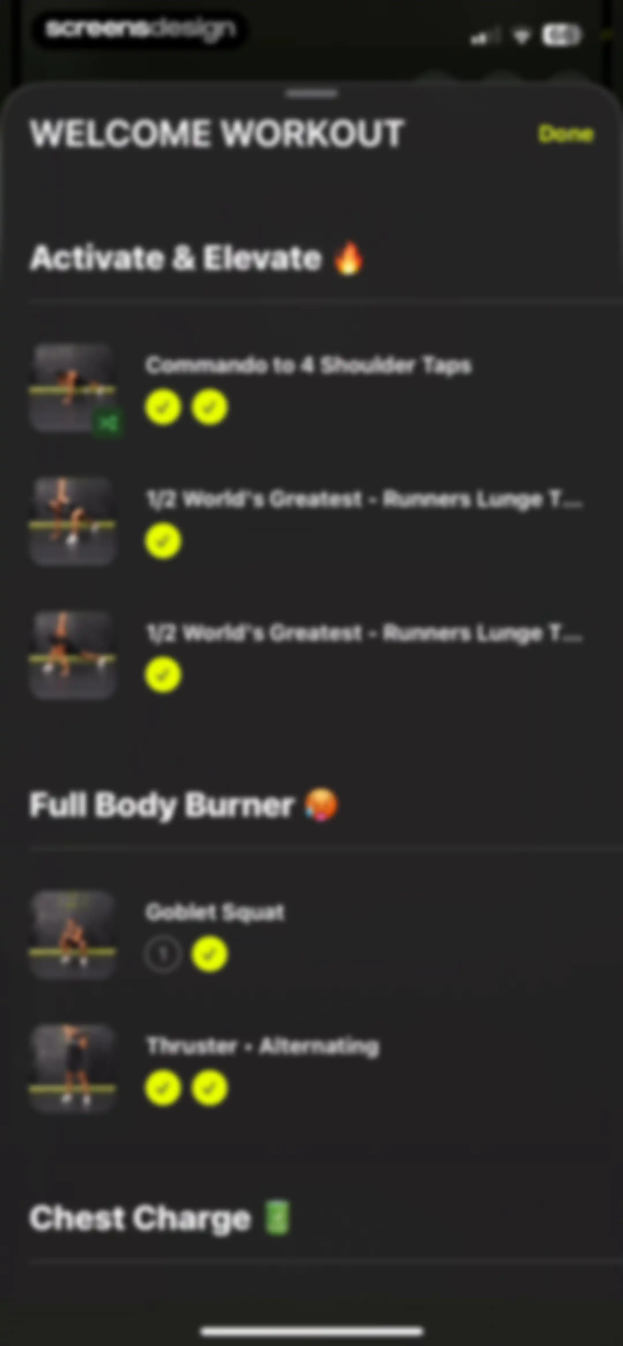 LADDER Strength Training Plans screen 61