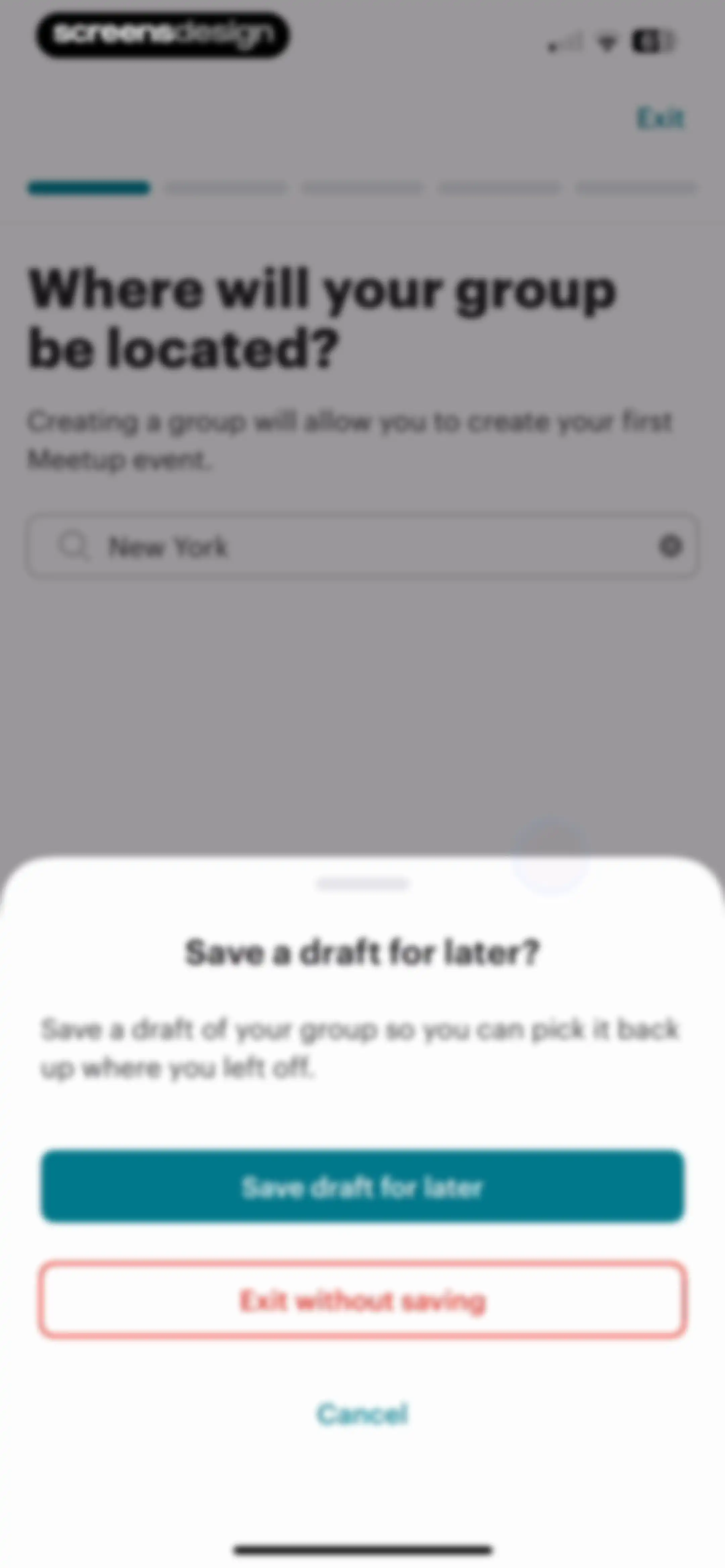 Meetup: Social Events & Groups screen 124