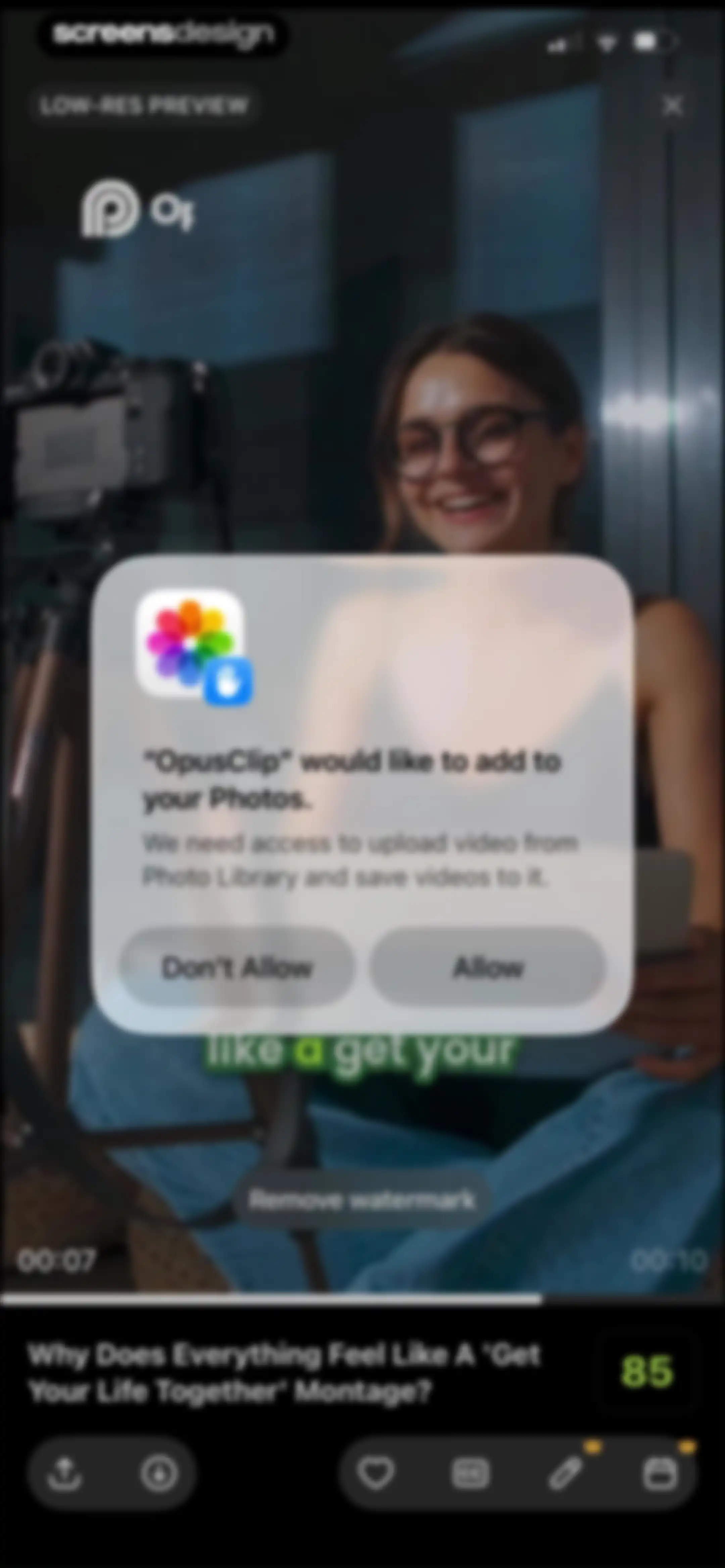 OpusClip - AI video clipping screen 32