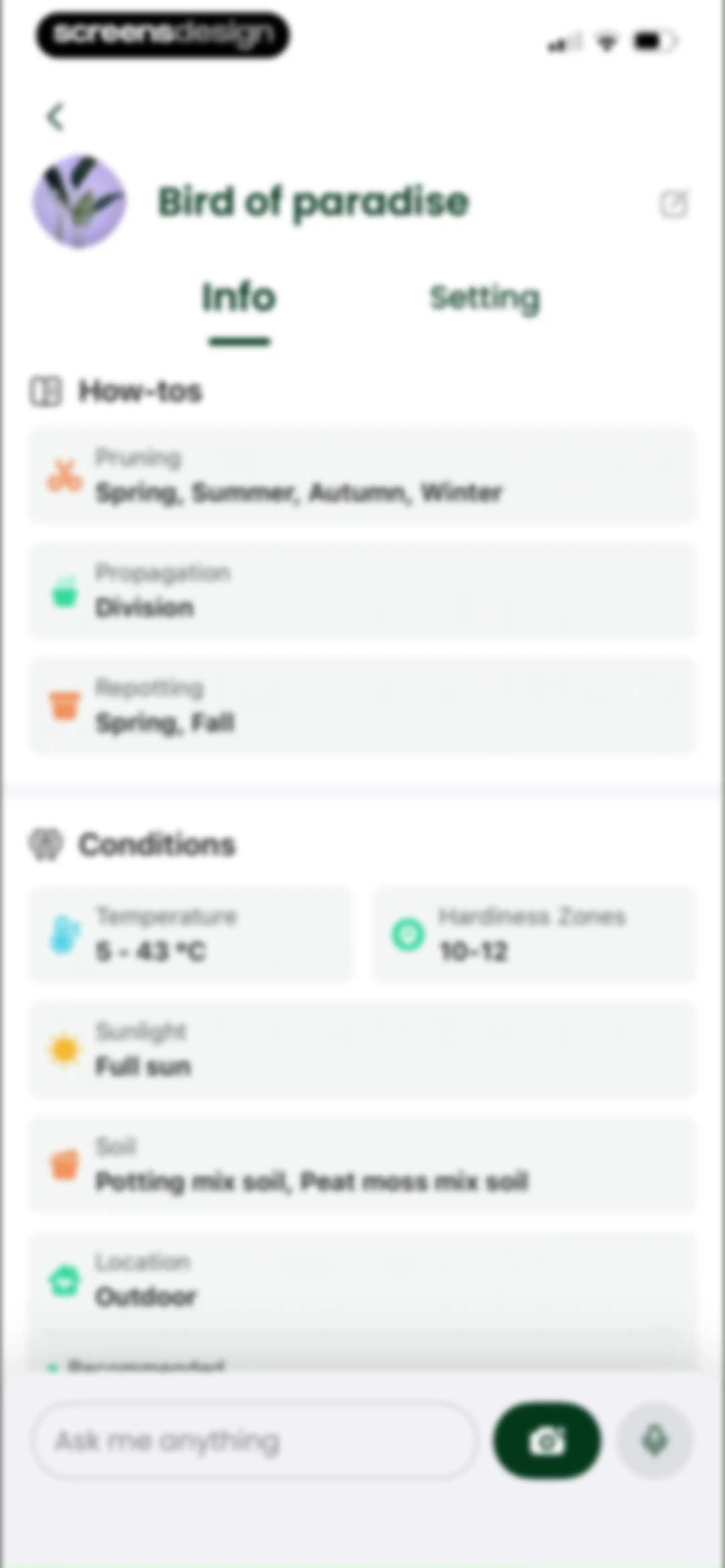 PlantAI: Identifier & Diagnose screen 67