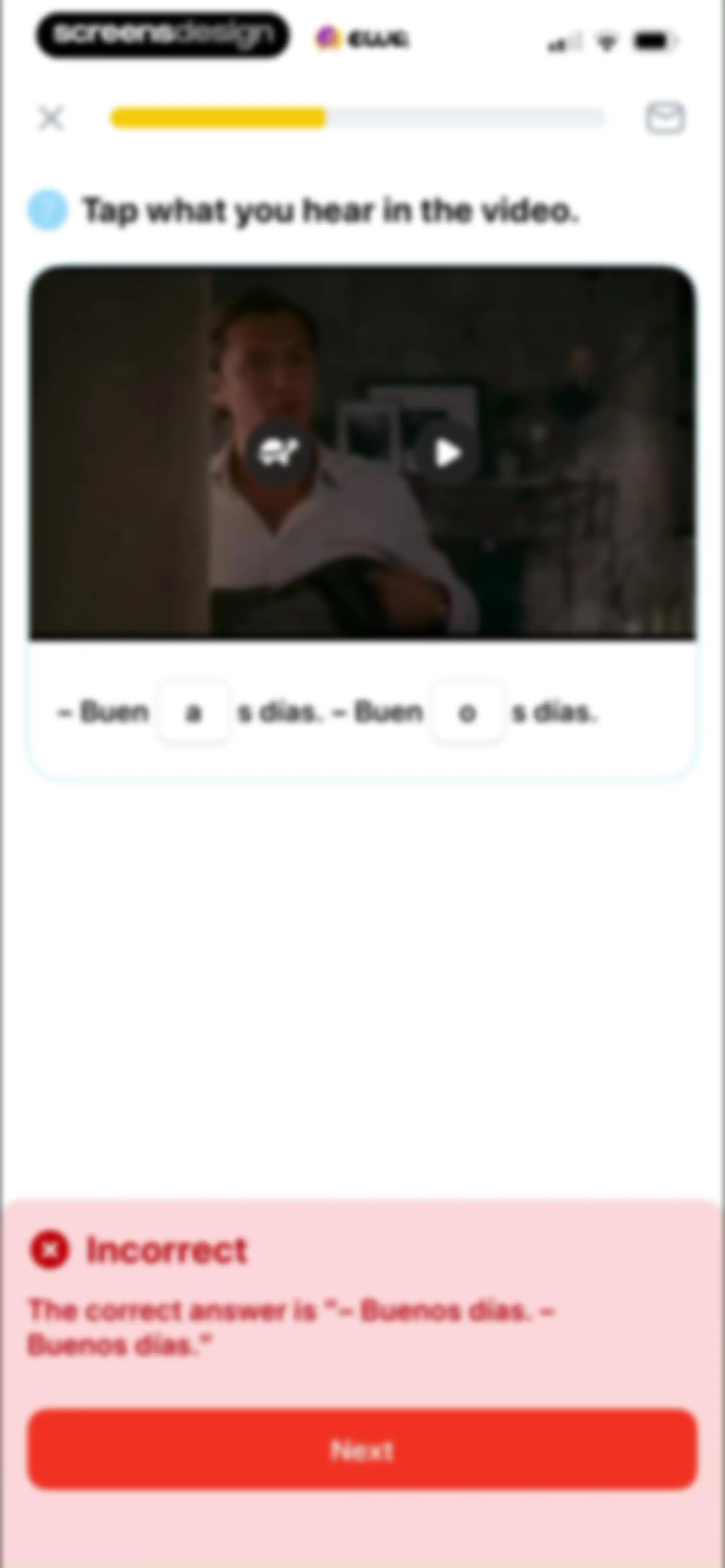 EWA: Learn Languages screen 109