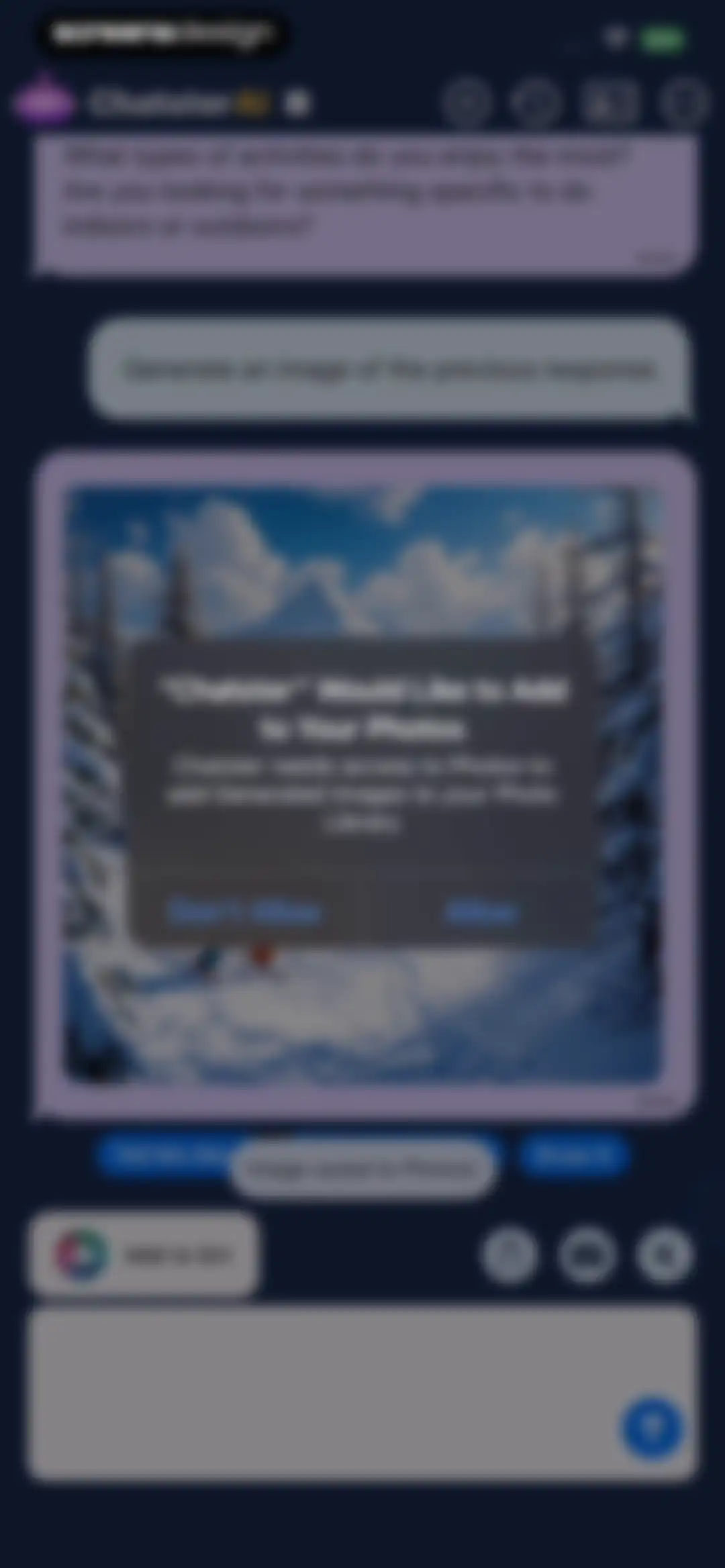 AI Assistant: Images & Writing screen 19
