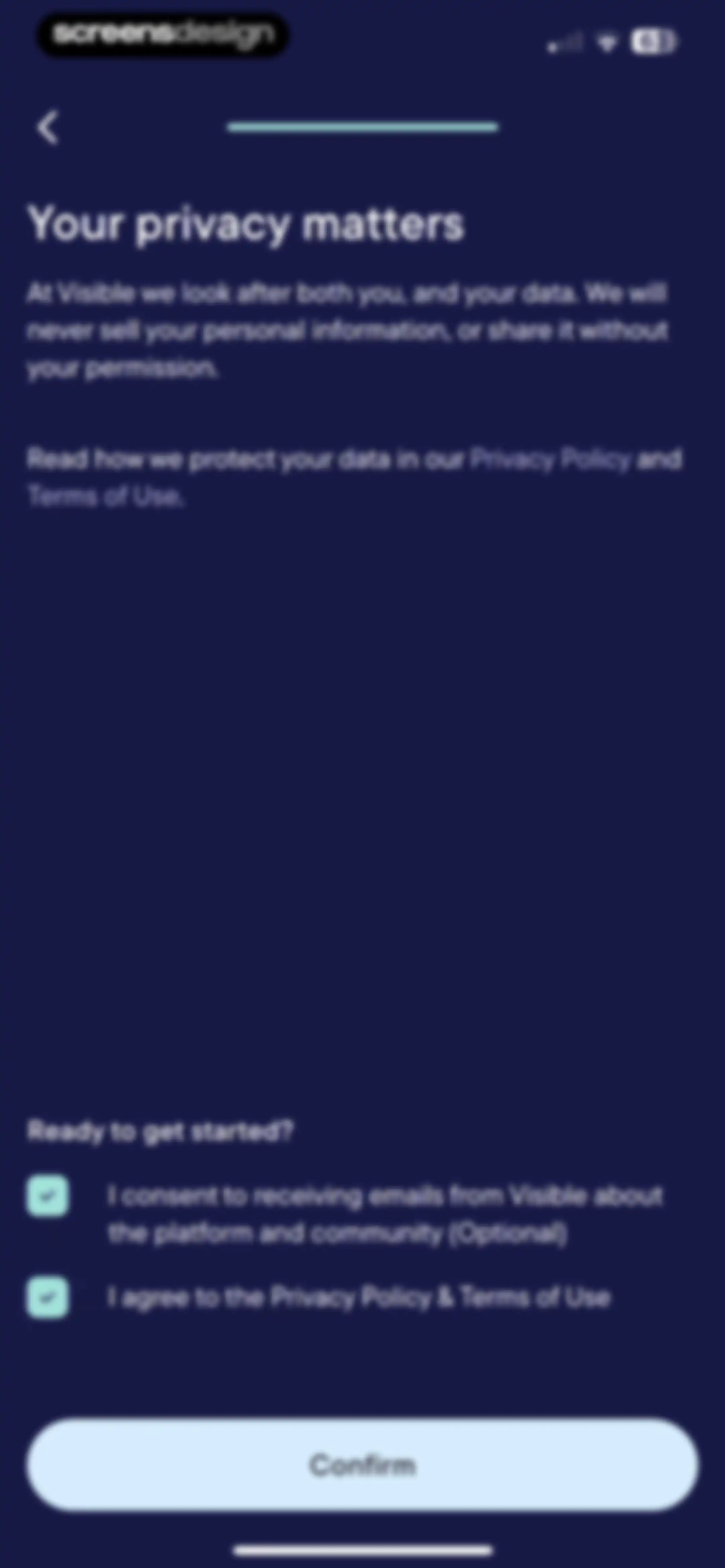Visible: Pacing for illness screen 12