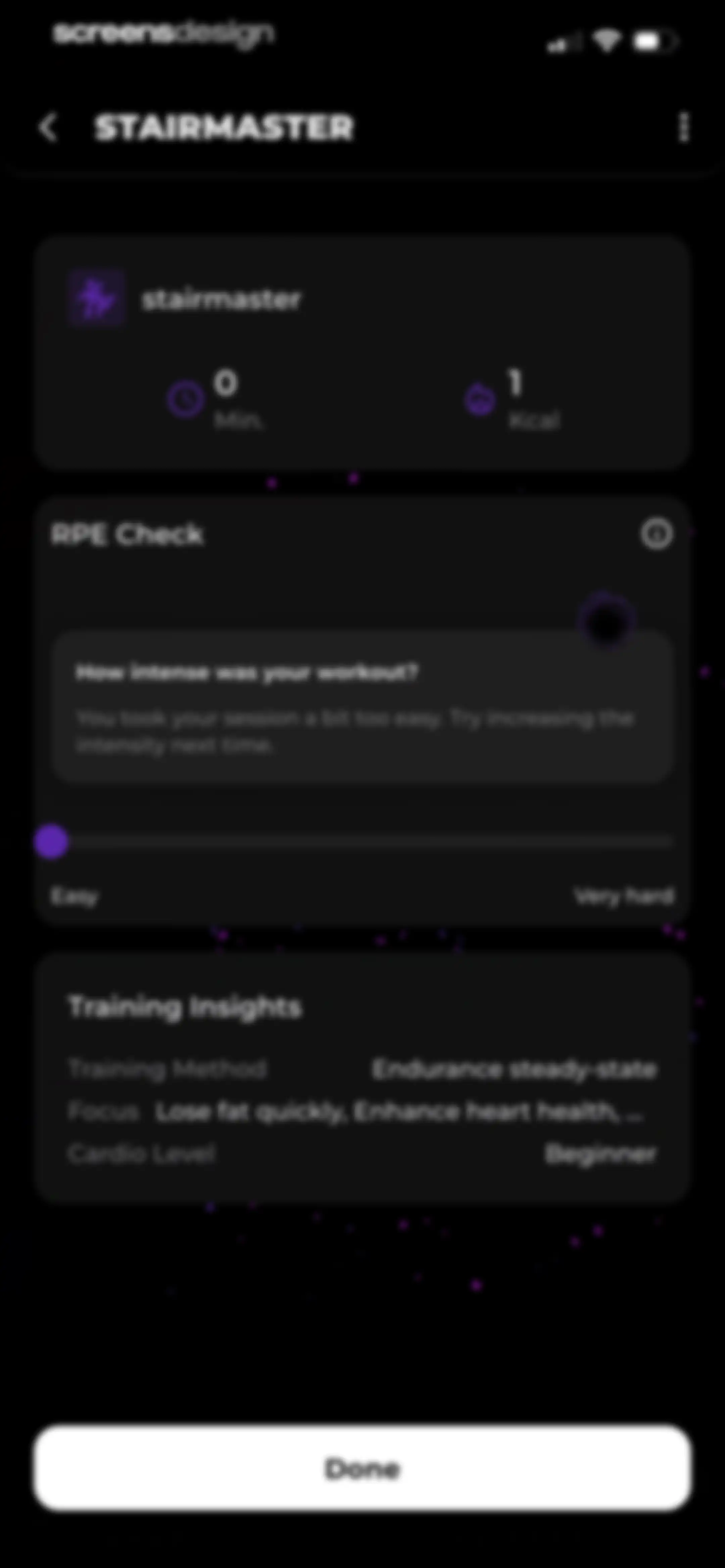 MCI - Personal Training AI screen 139