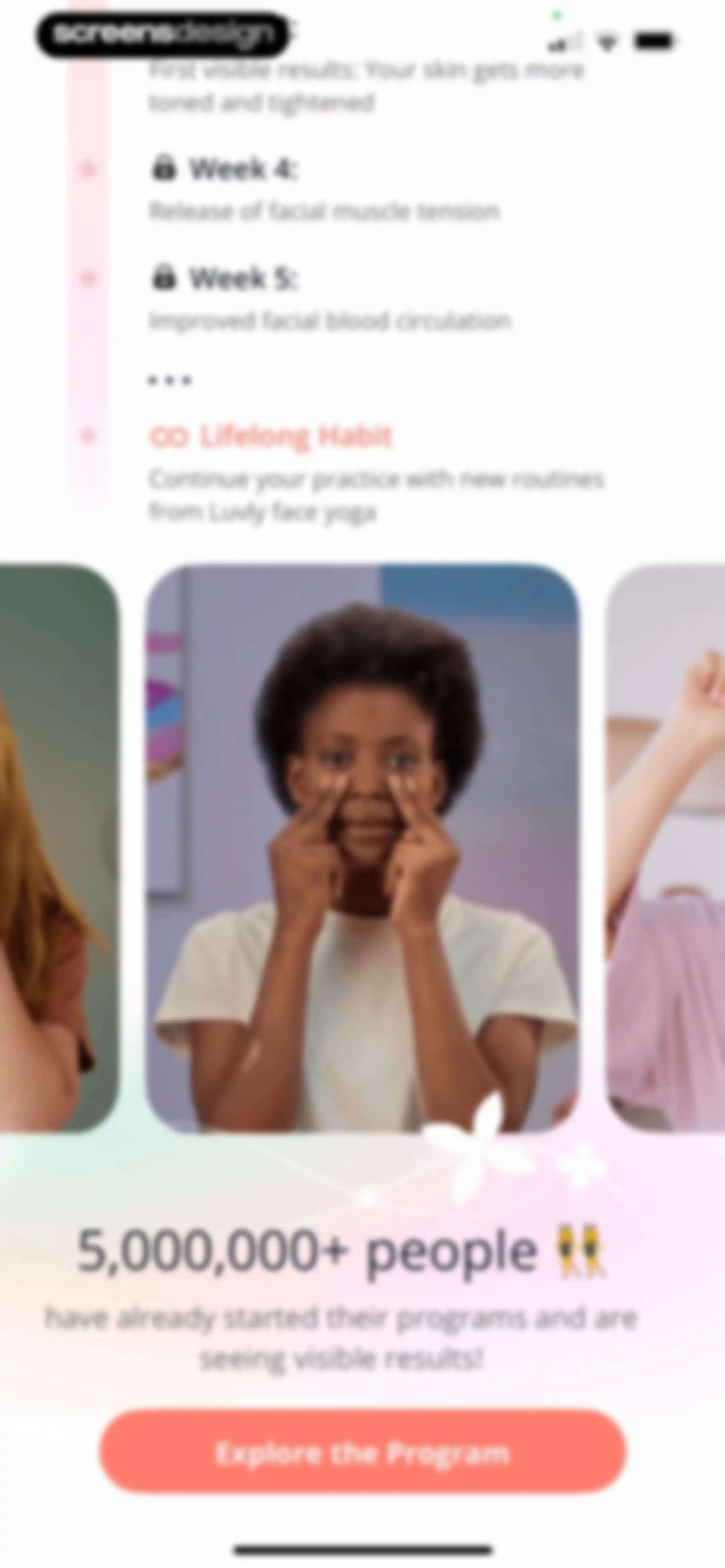 Luvly: Face Yoga Exercises screen 48