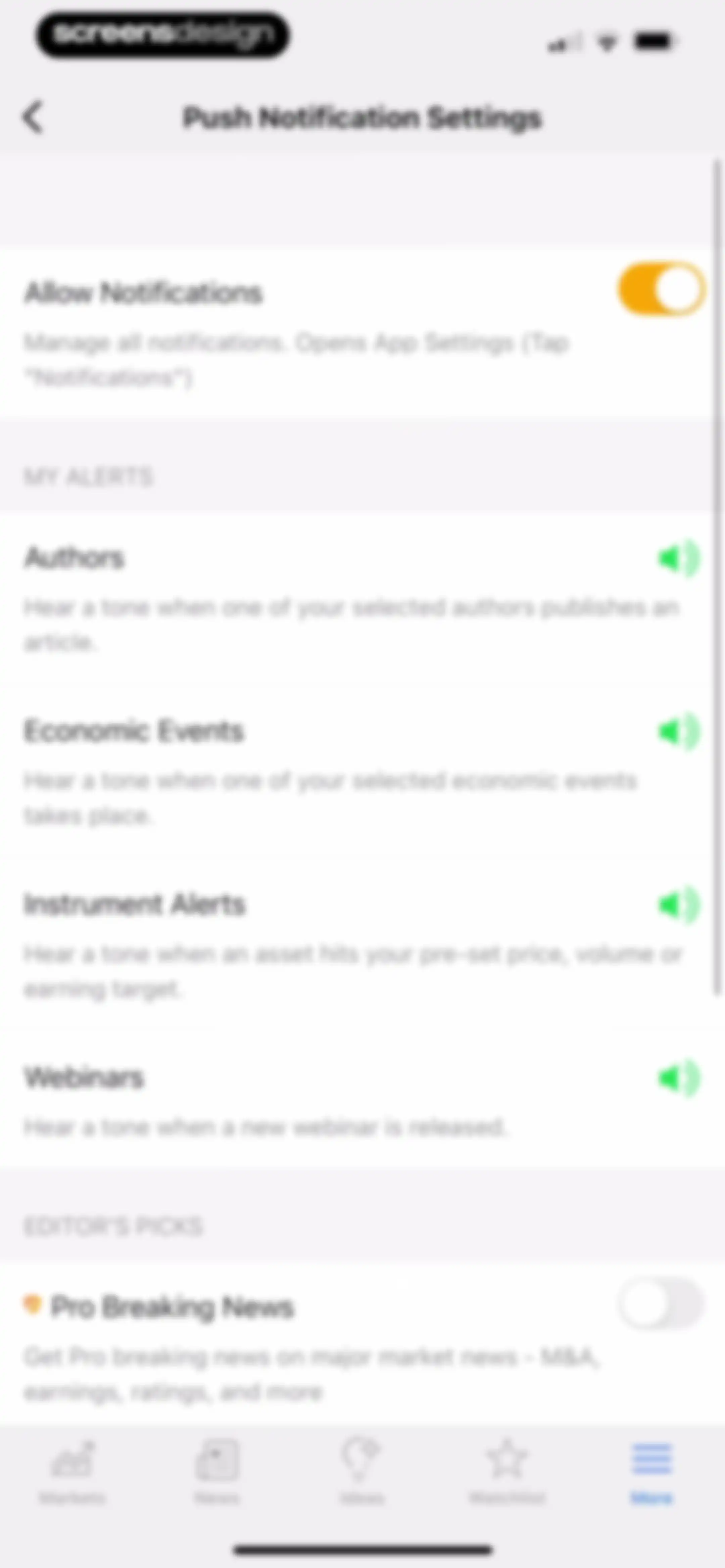Investing.com: Stock Market screen 157