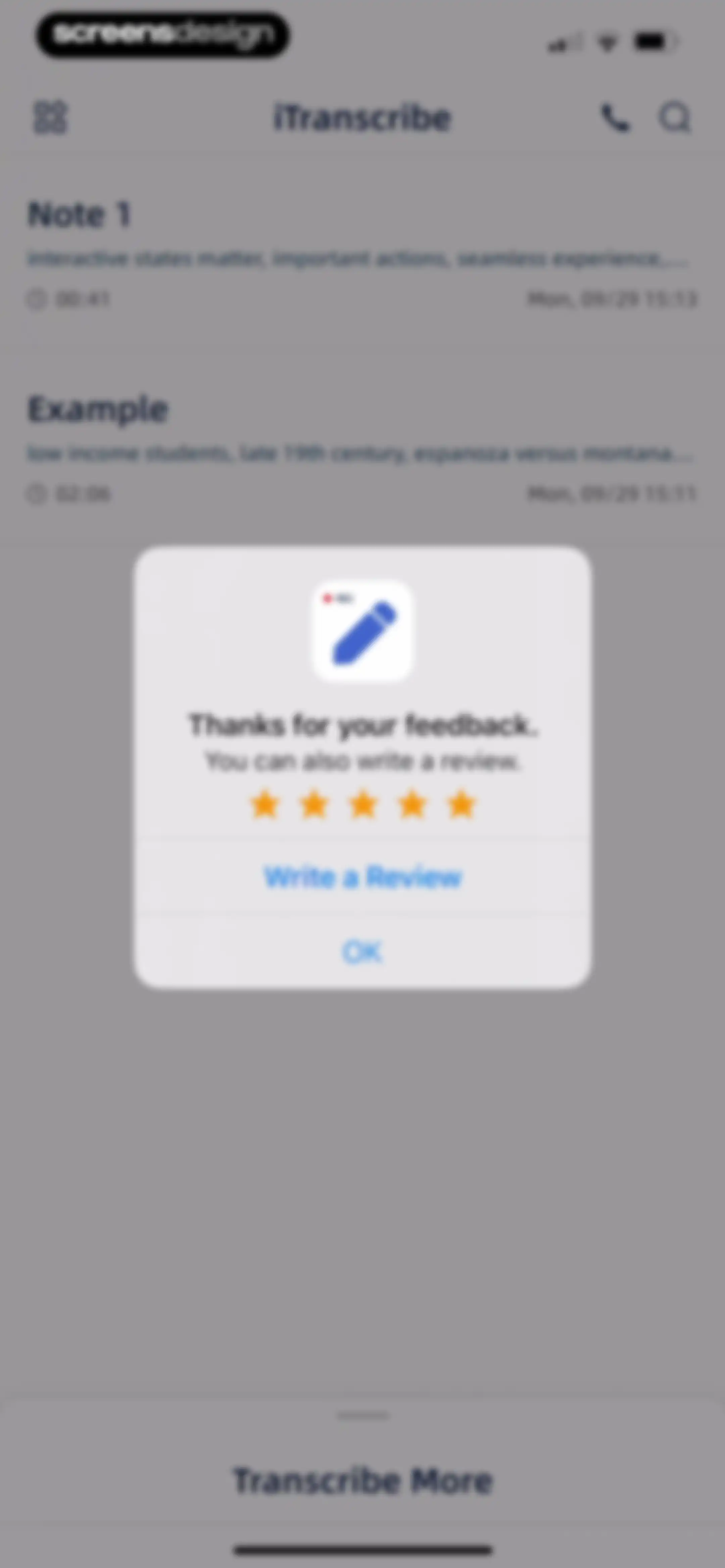 iTranscribe - Audio to Text screen 47