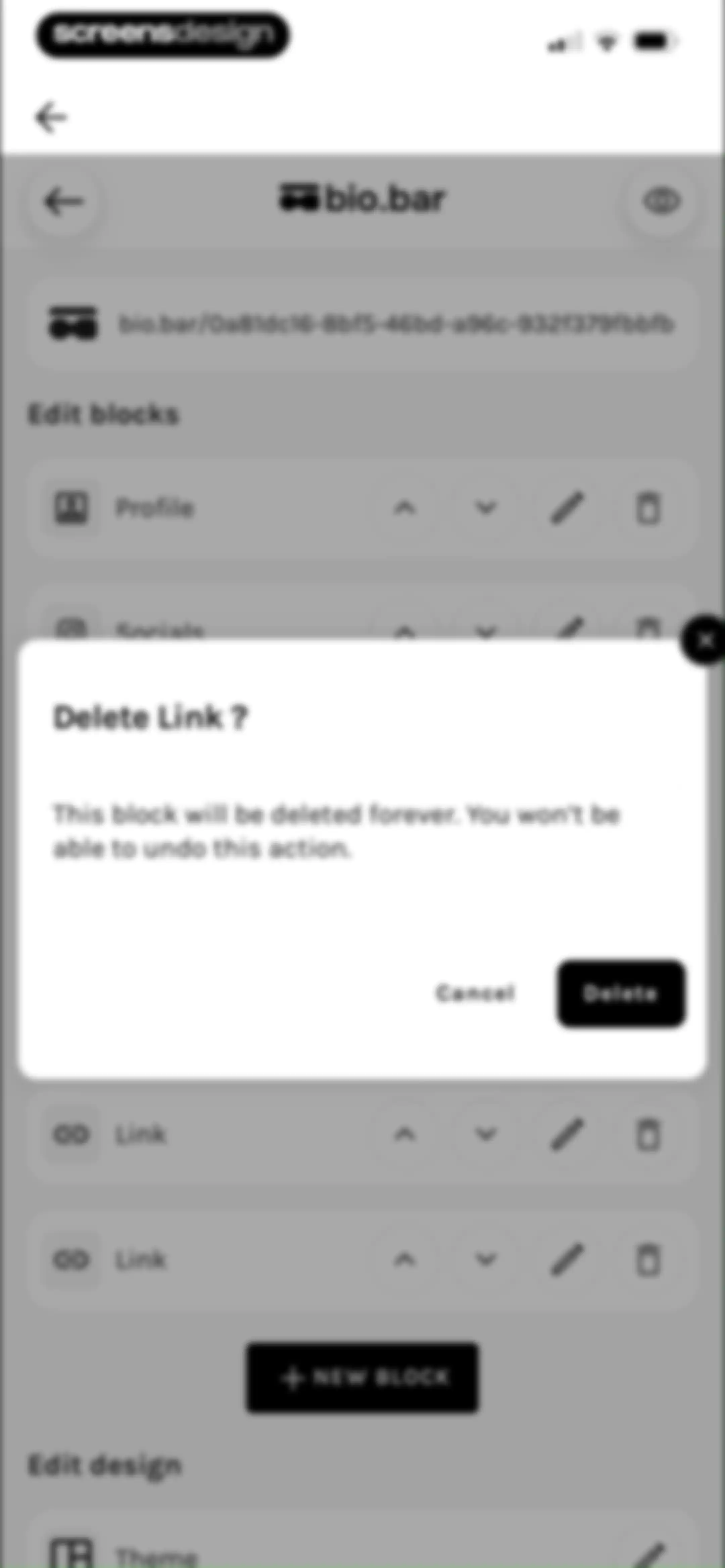 UNUM — Layout & Feed Preview screen 111