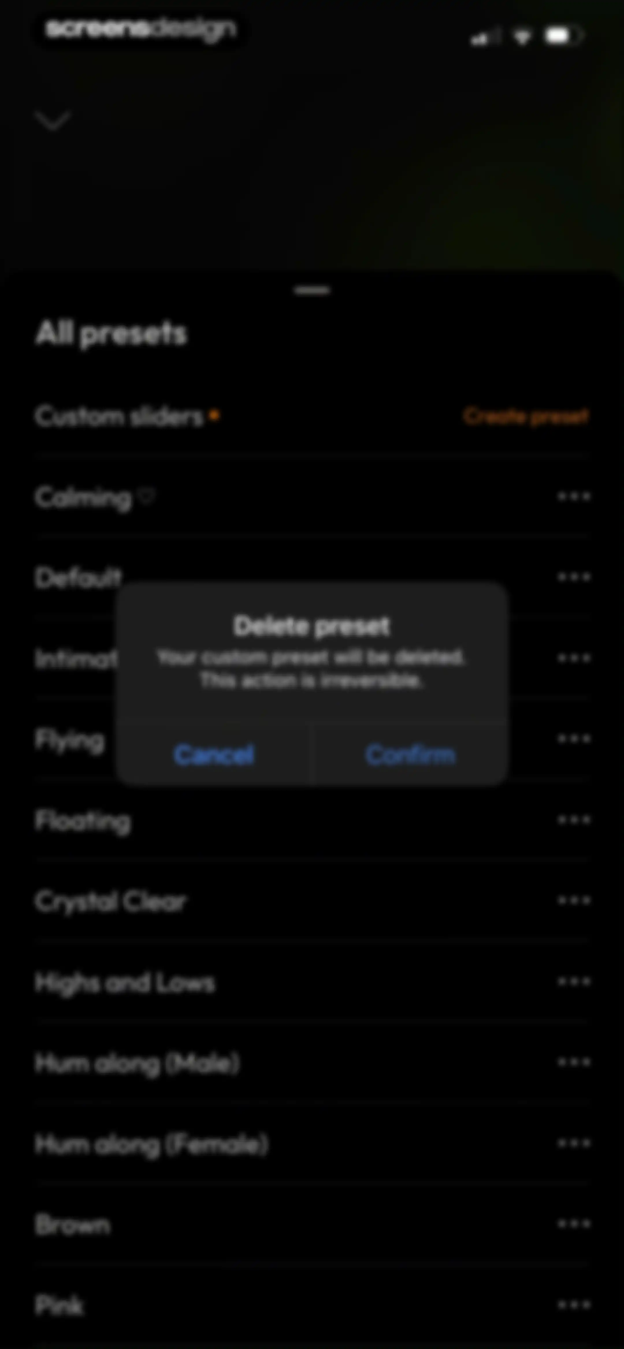 myNoise: Focus · Relax · Sleep screen 14