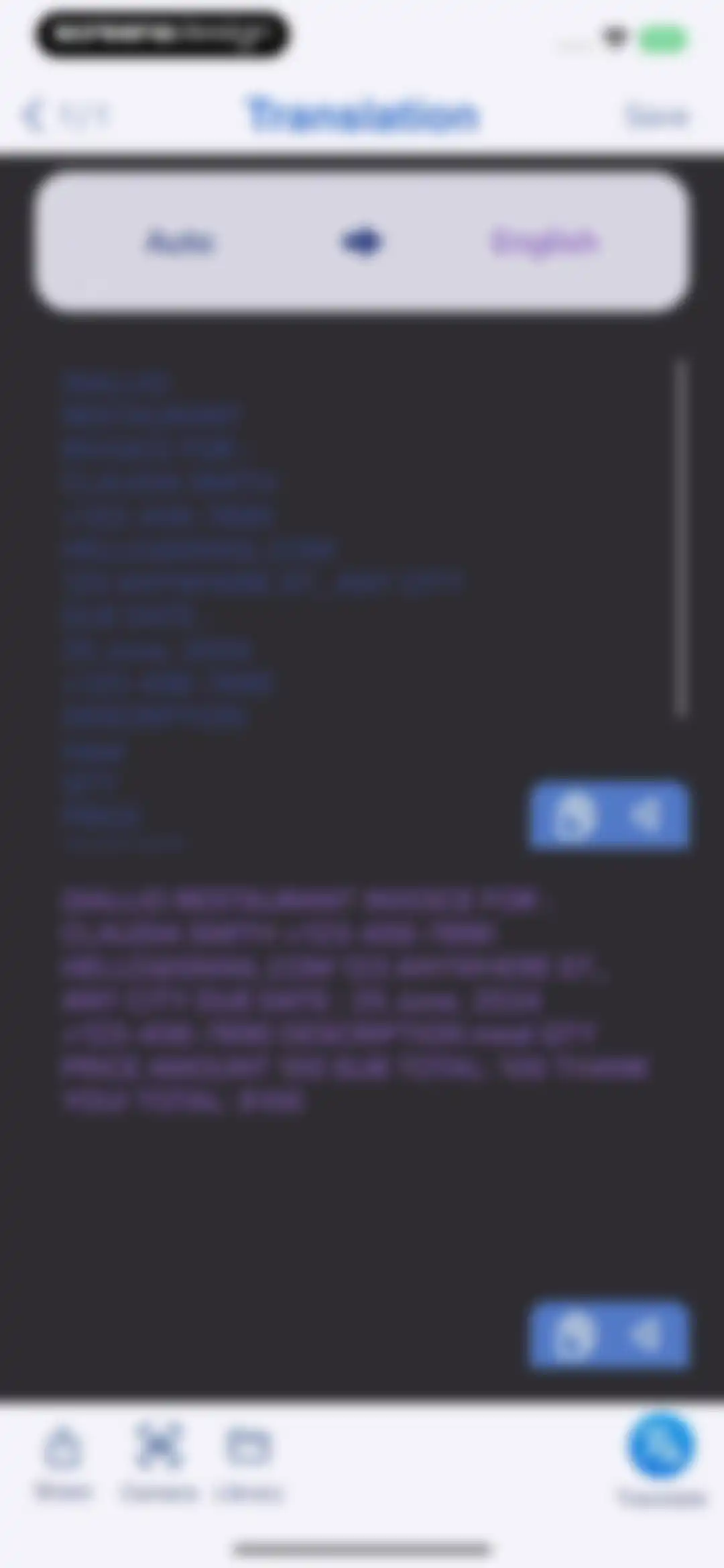 OneDocs Scanner Translator screen 32