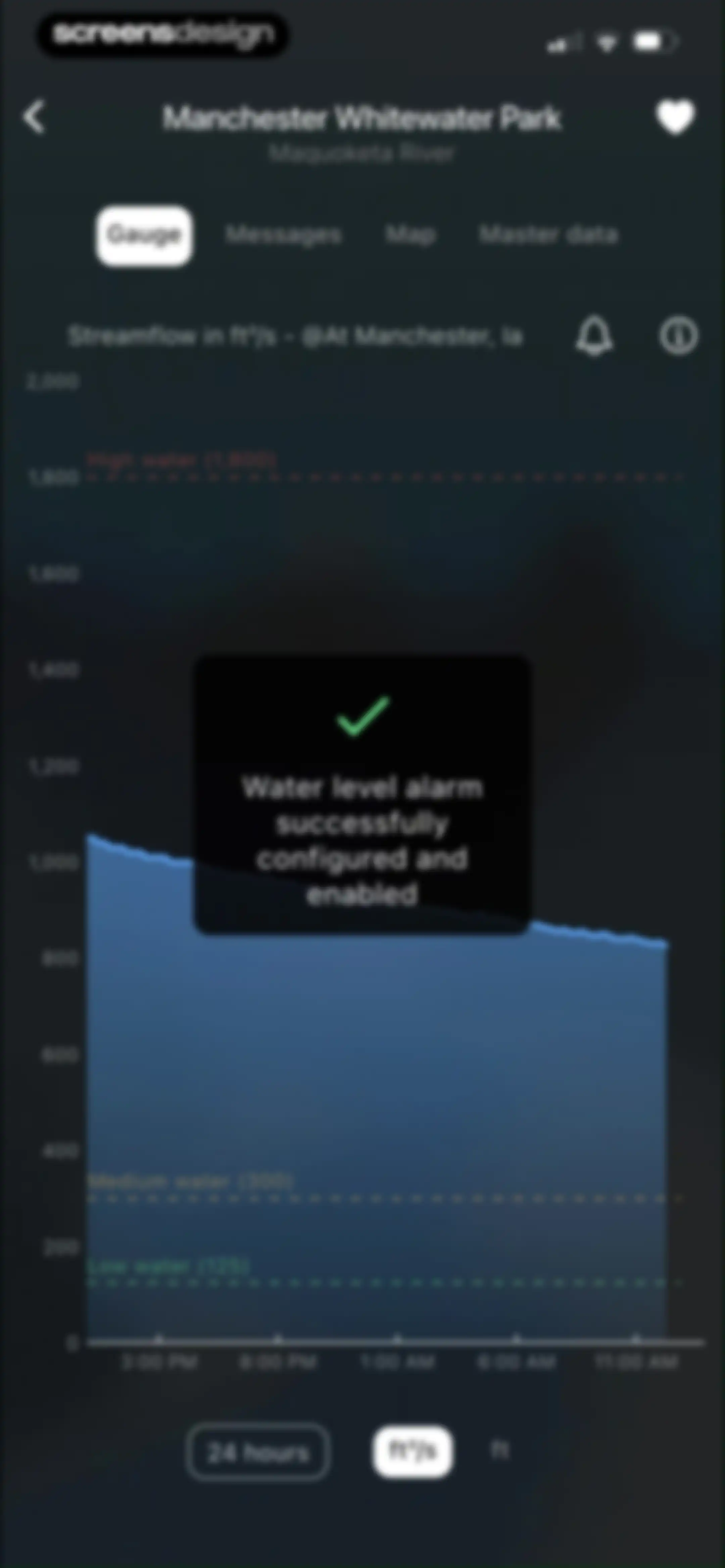 RiverApp - River levels screen 46