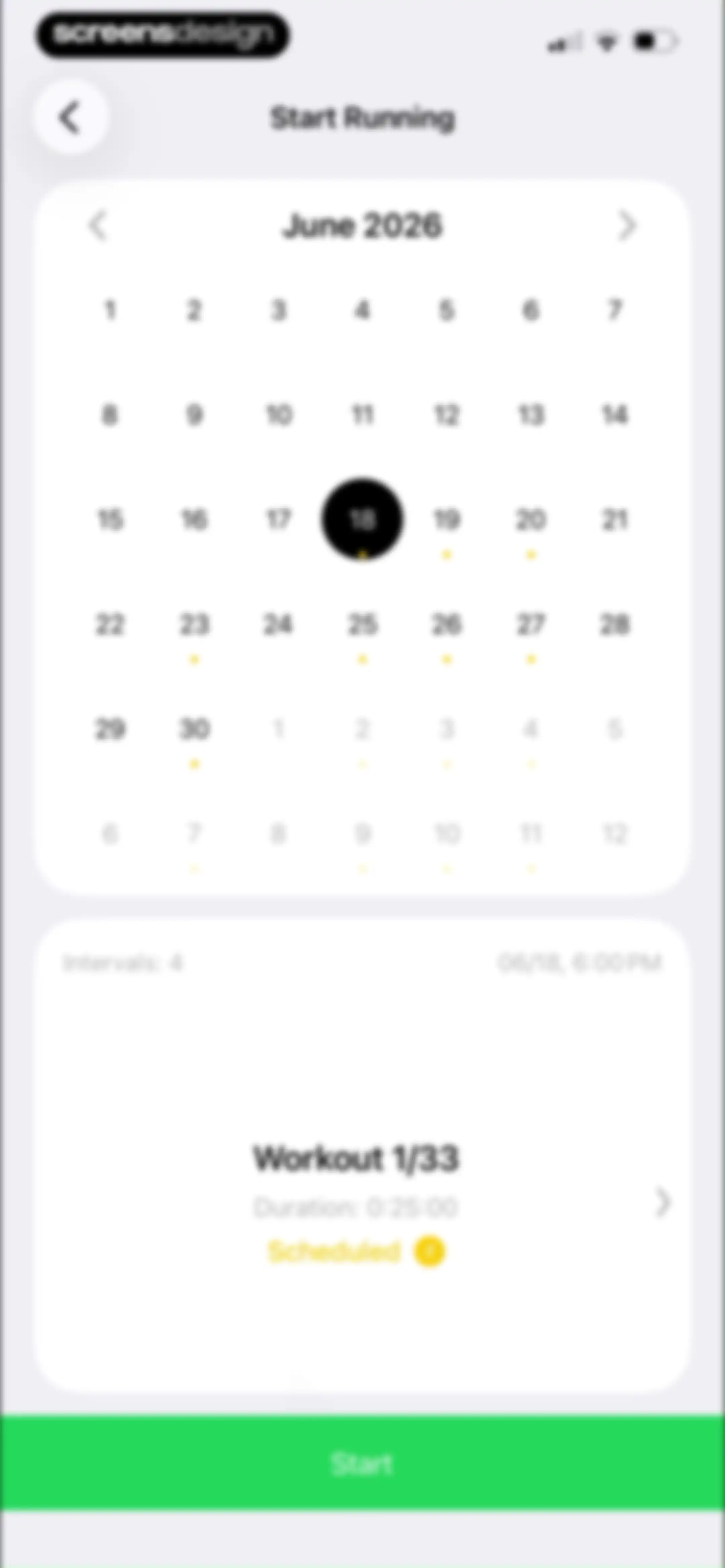 Running Walking Tracker Goals screen 60