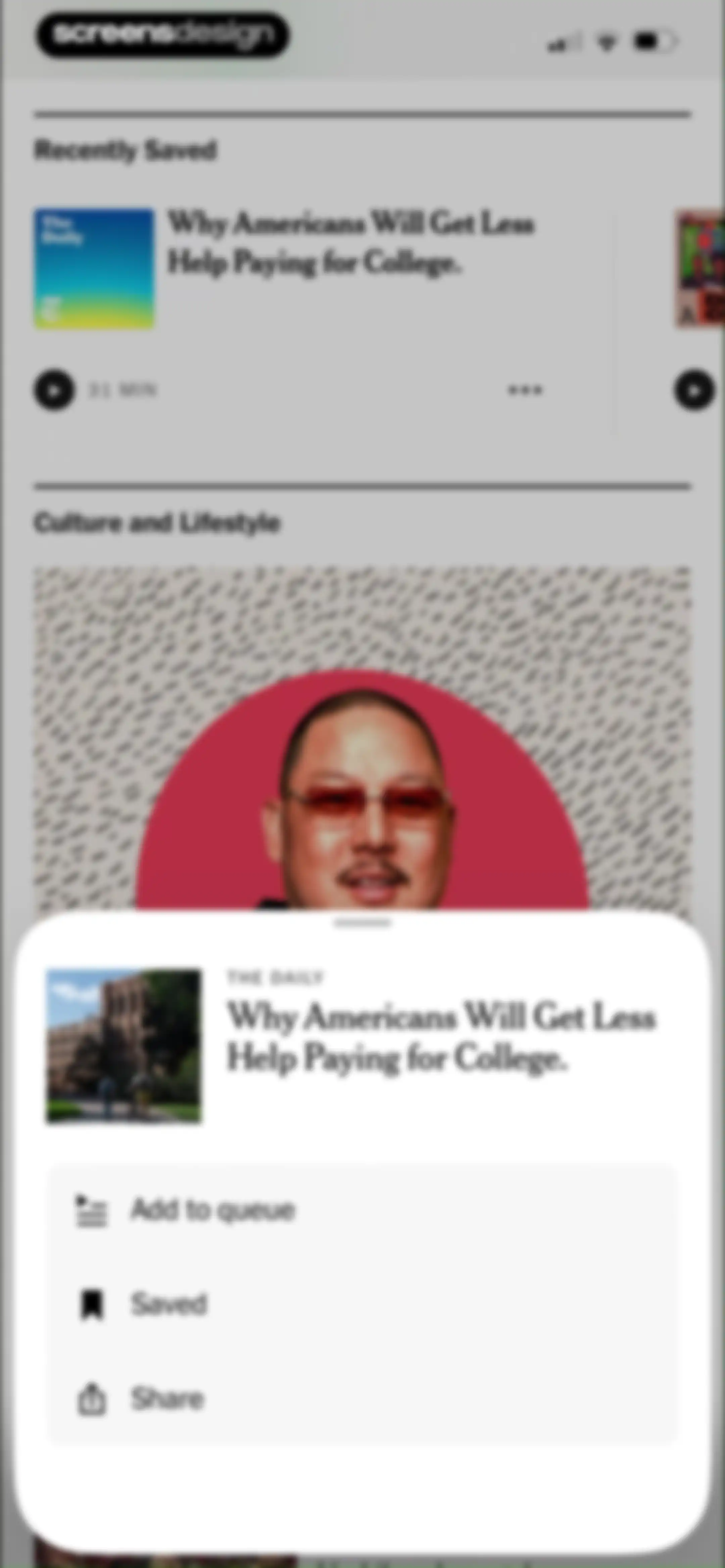 NYTimes: US and Global News screen 79