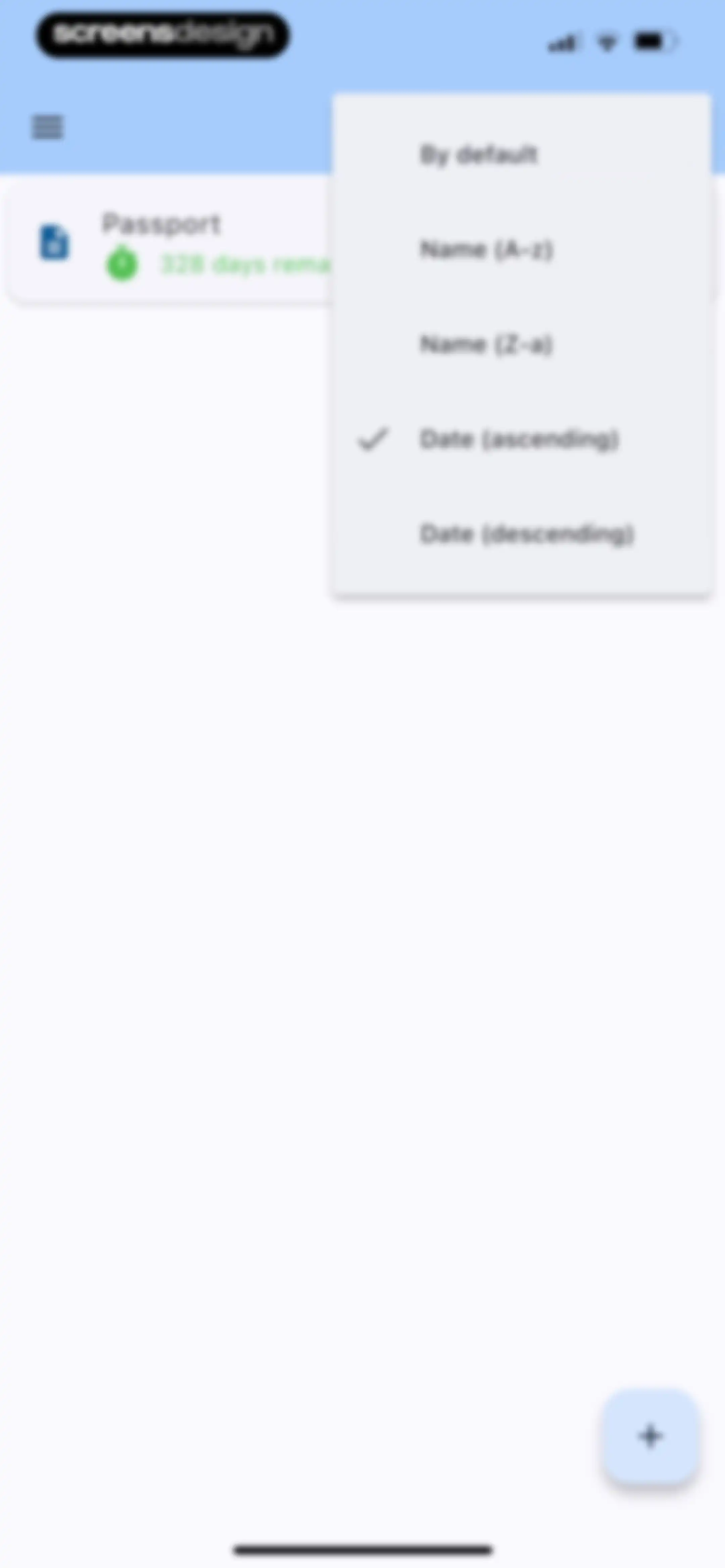 ExpiNotif: Expiration dates screen 35