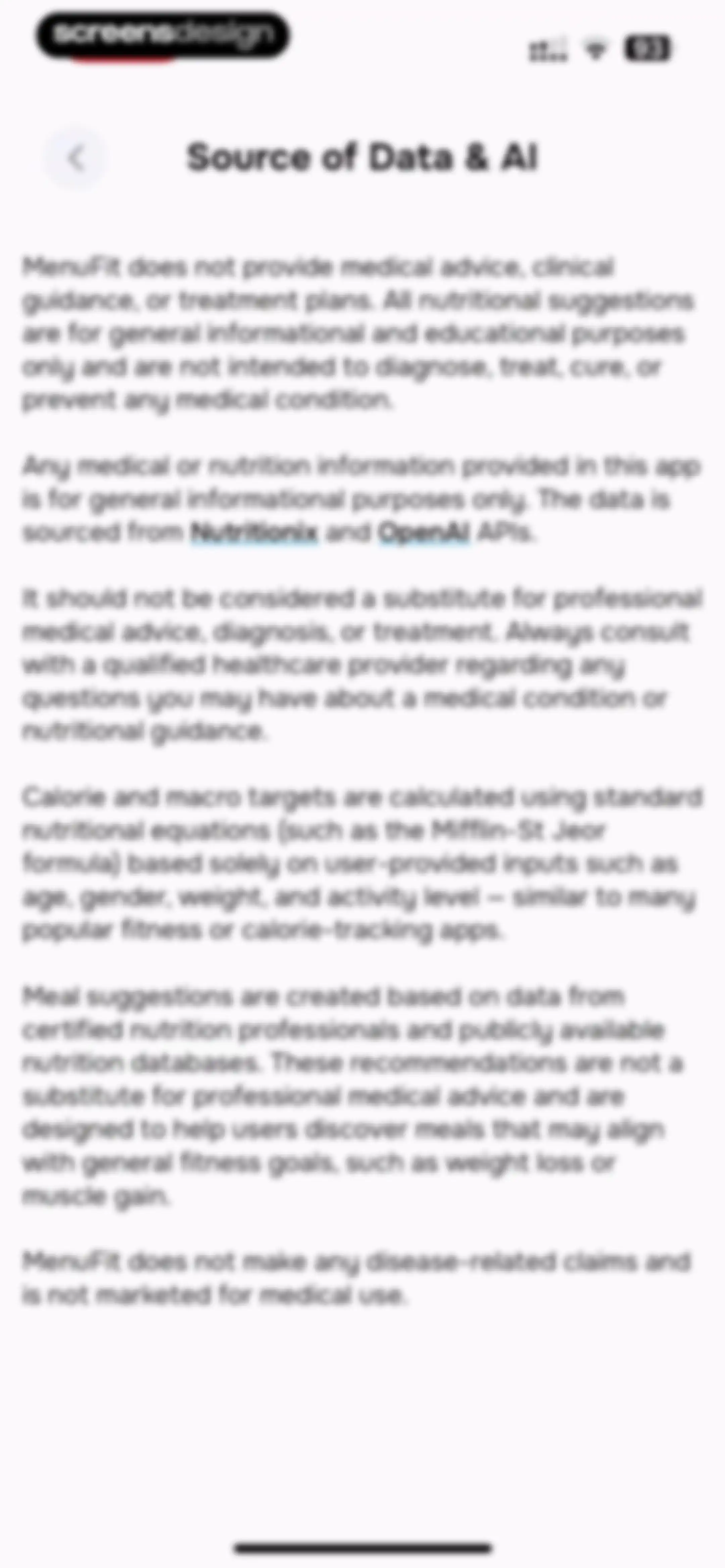 MenuFit - Healthy Eating Out screen 78