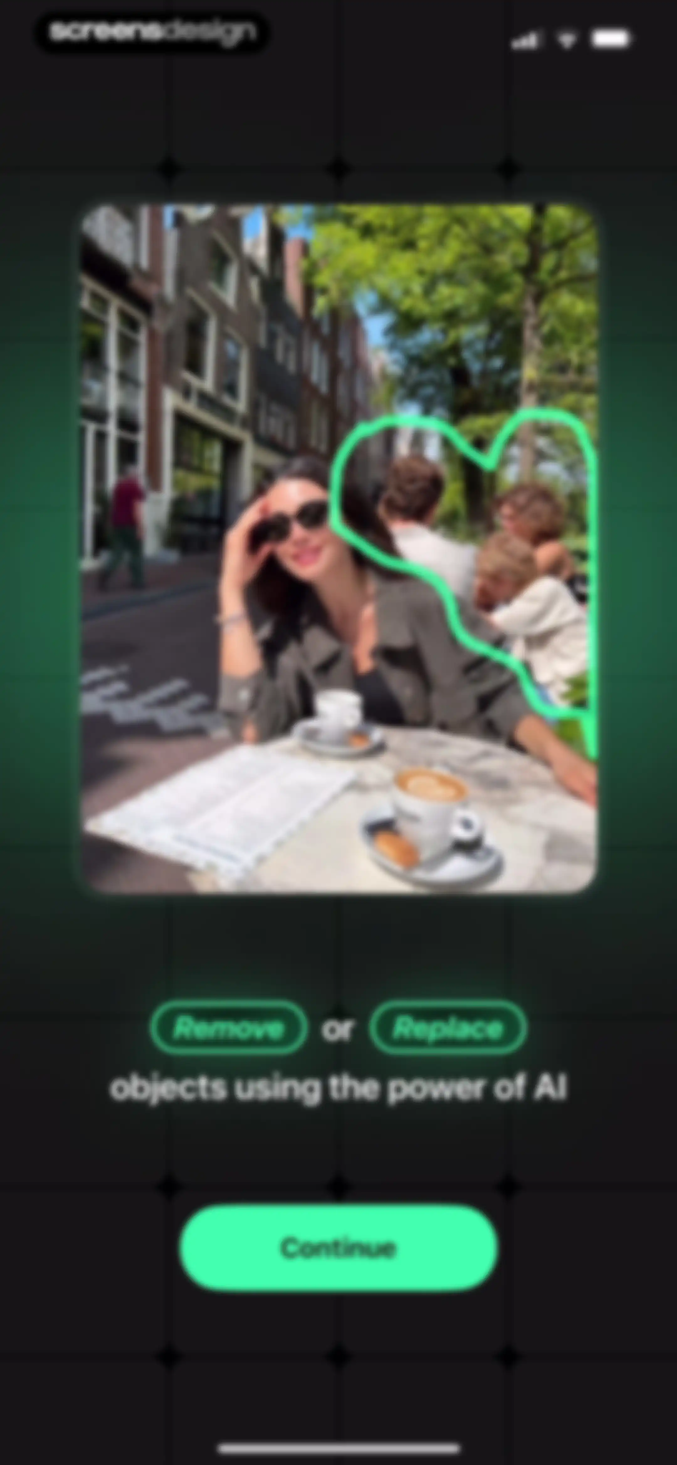 Remove Objects screen 1