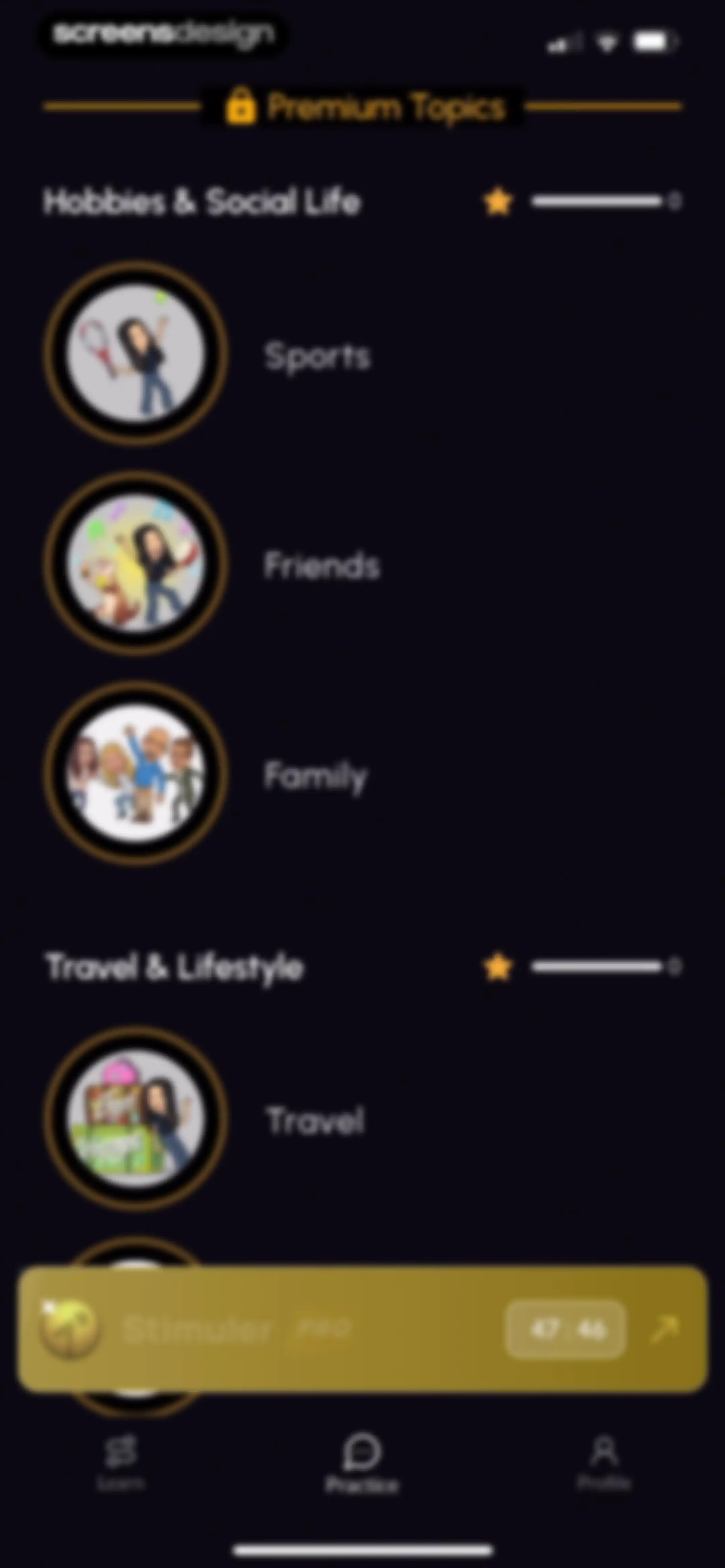 Stimuler- English Speaking App screen 107