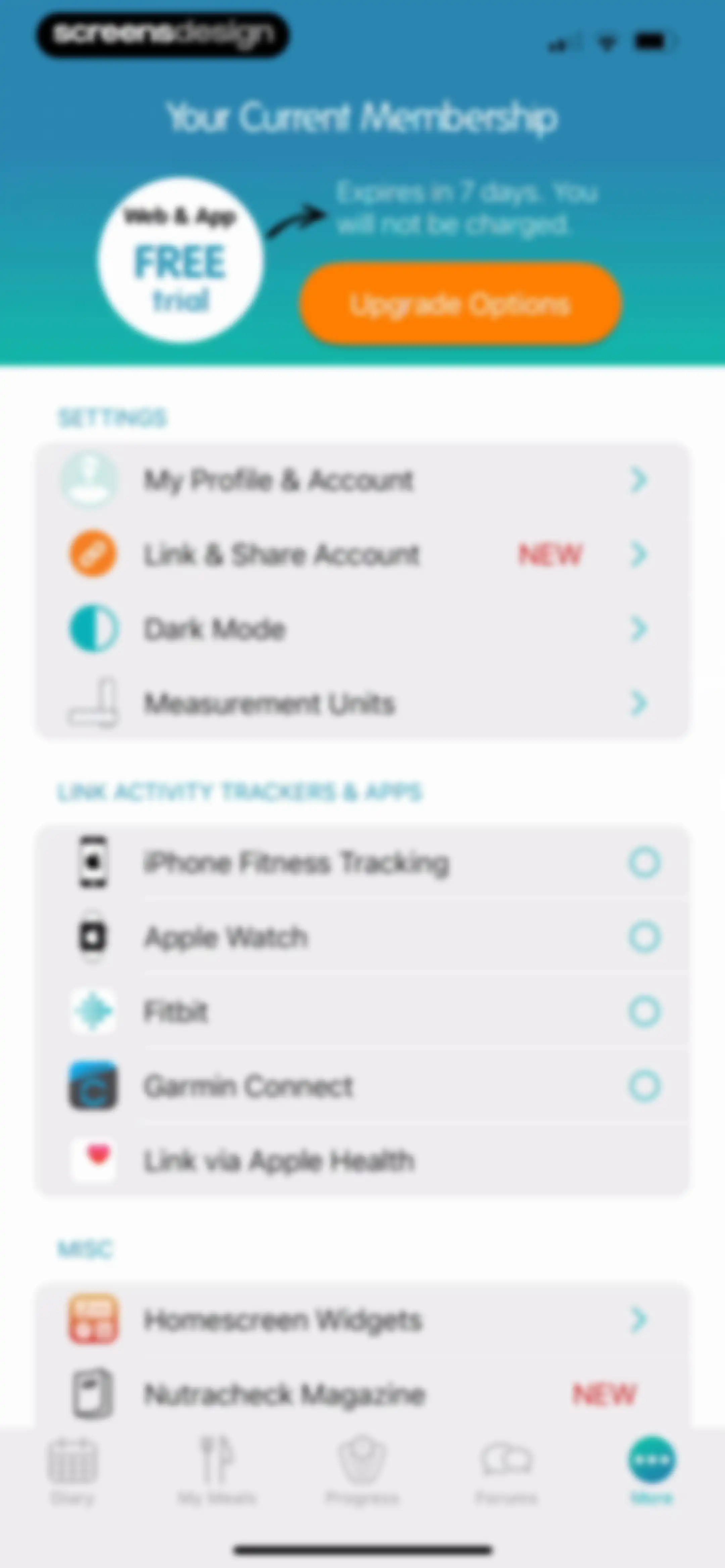 Calorie Counter + screen 148