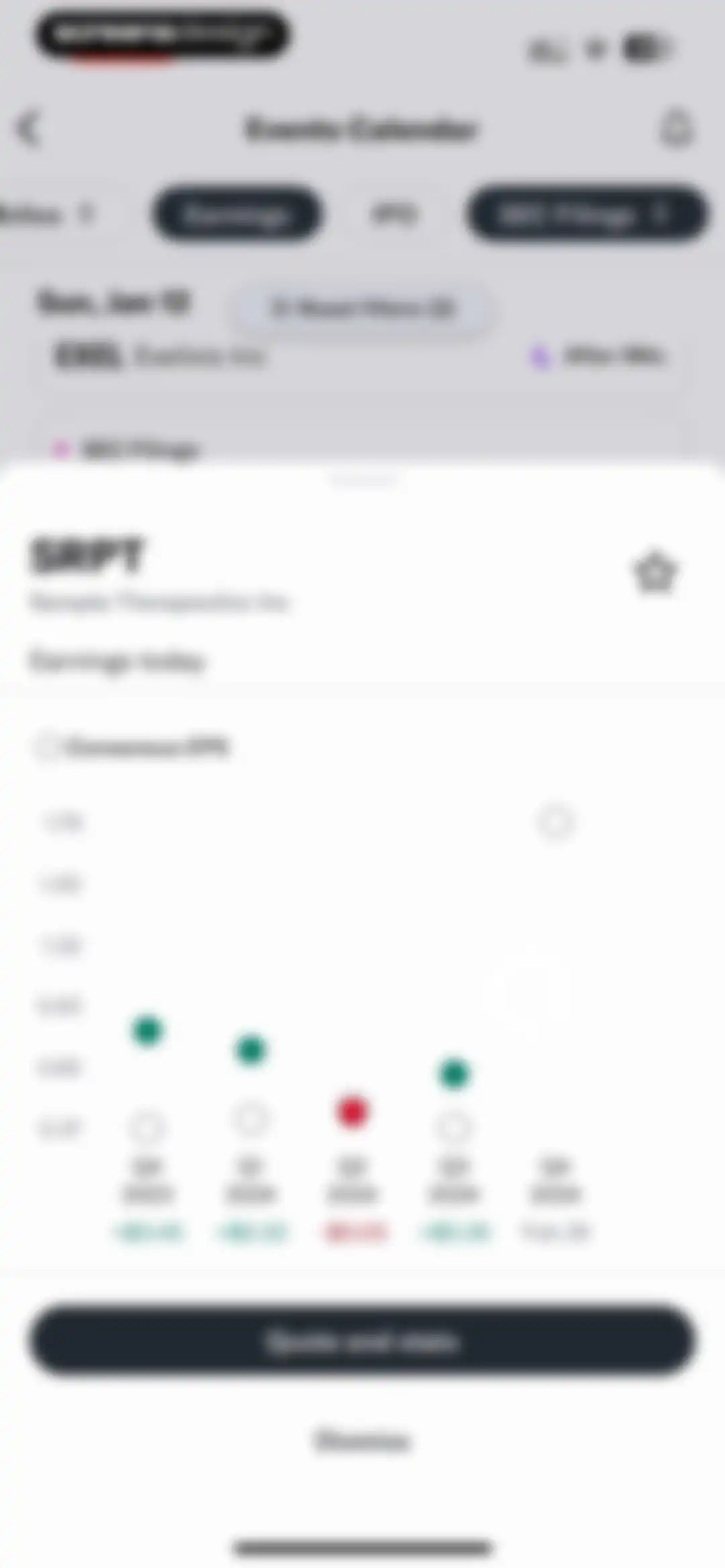 Yahoo Finance: Stocks, Markets screen 133