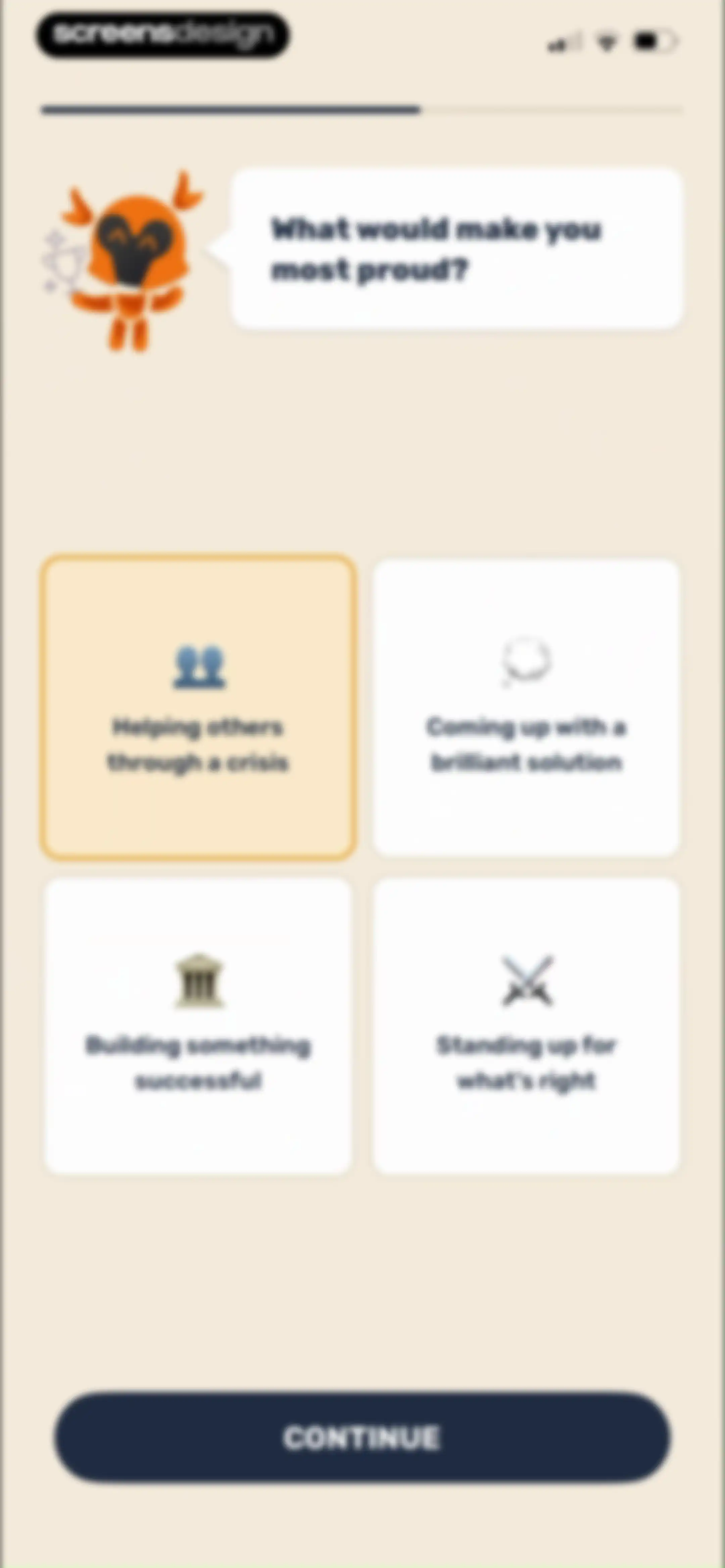 Paladin: Learn History screen 22