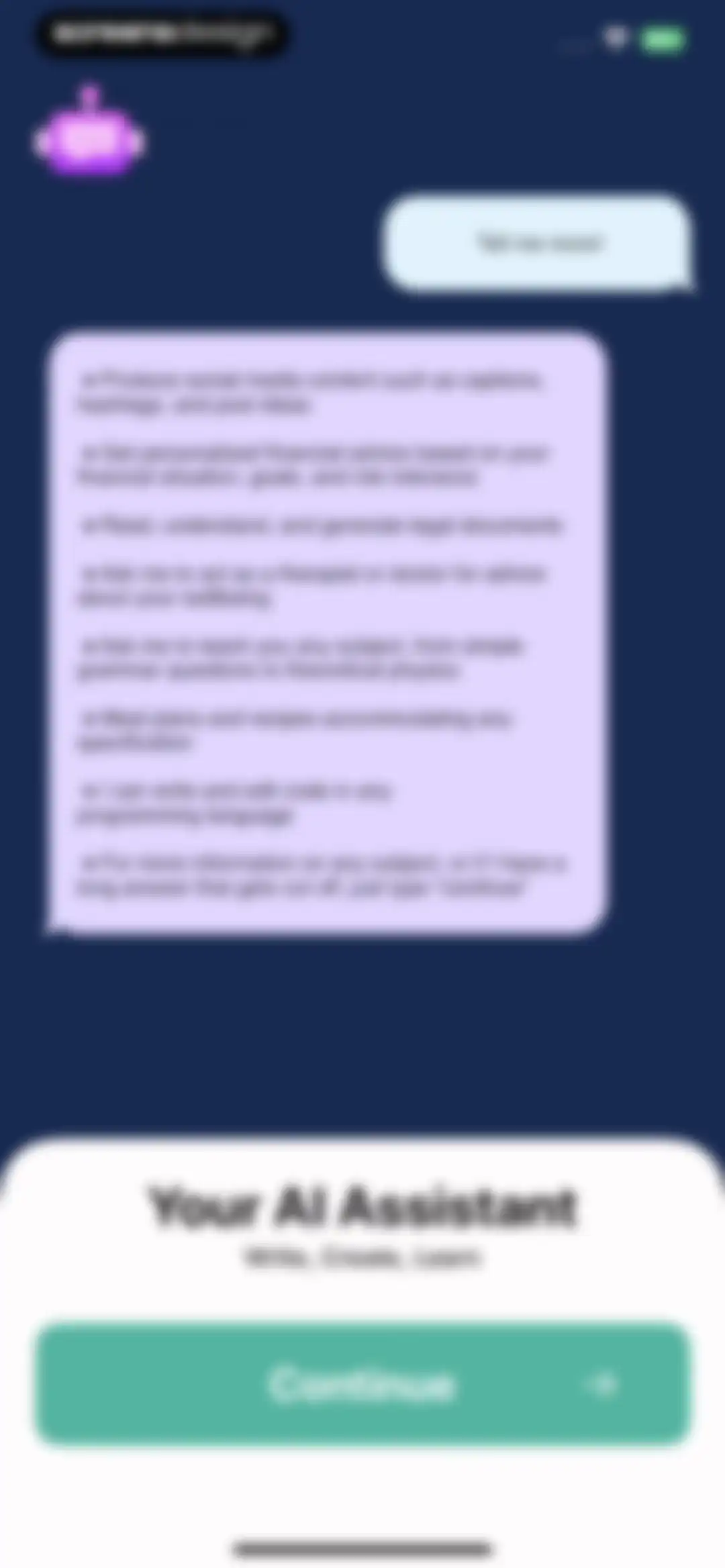 AI Assistant: Images & Writing screen 5