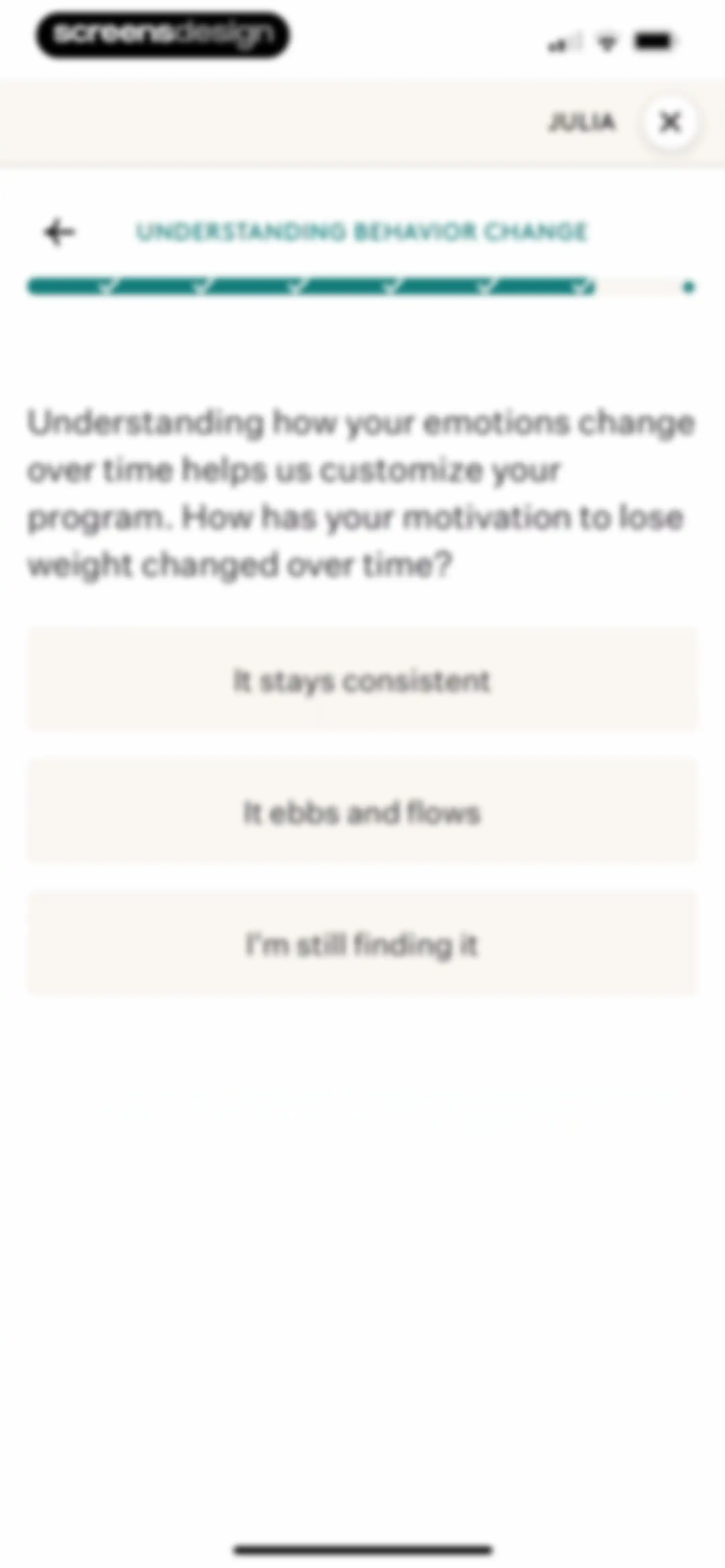Noom Weight Loss, Food Tracker screen 74