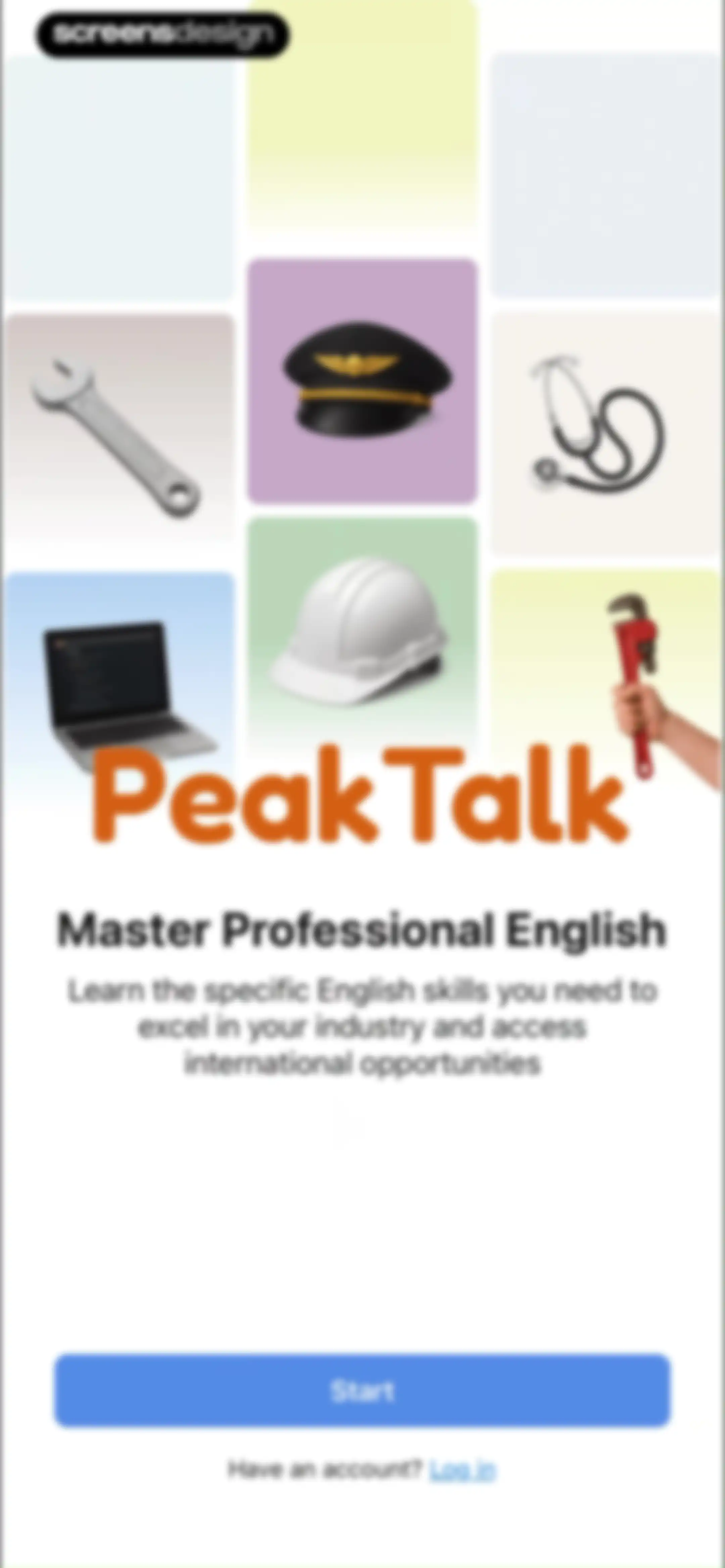 PeakTalk: Job-specific English screen 3