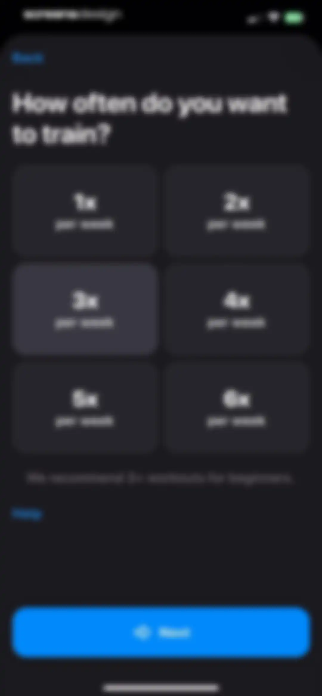 Gym Workout Alpha Progression screen 20