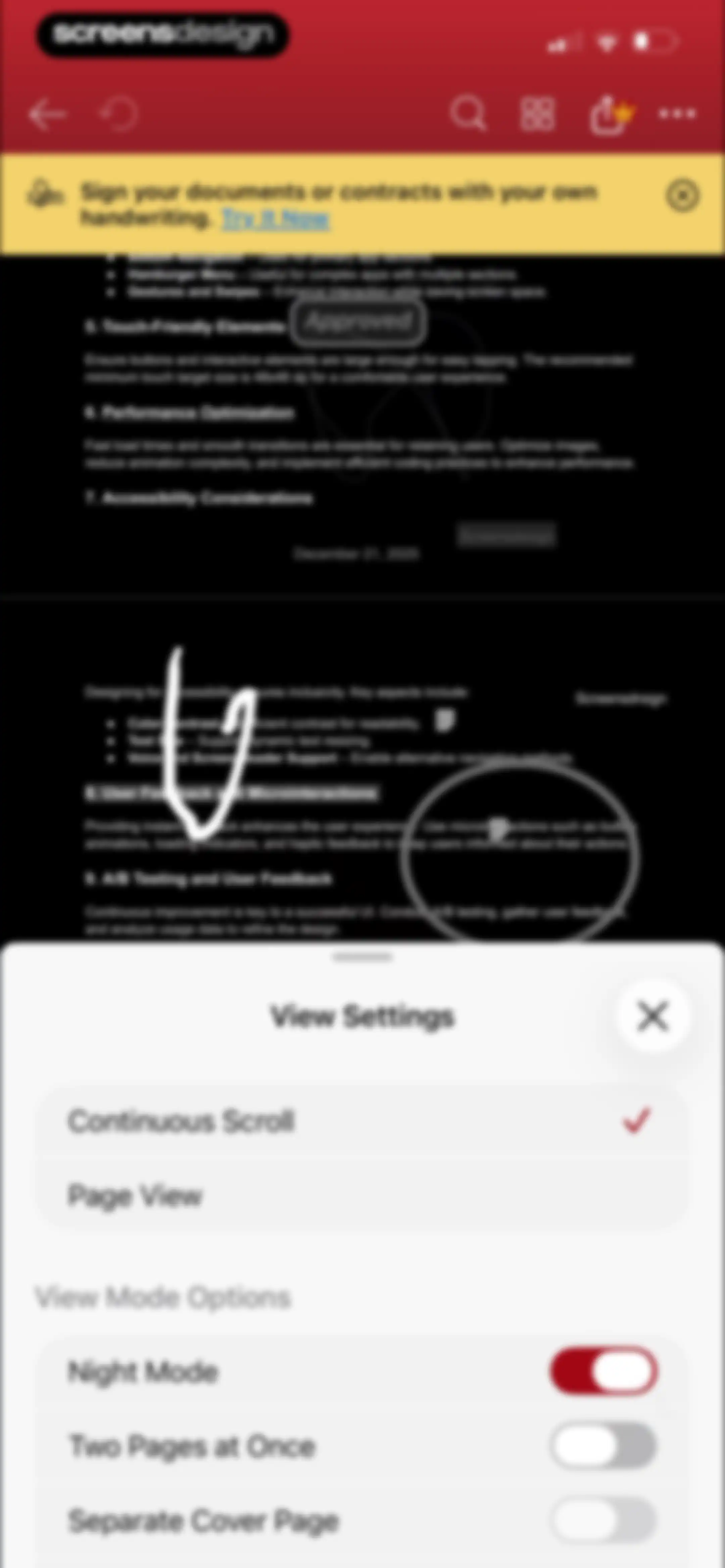 MobiPDF・PDF Text Editor・Reader screen 75