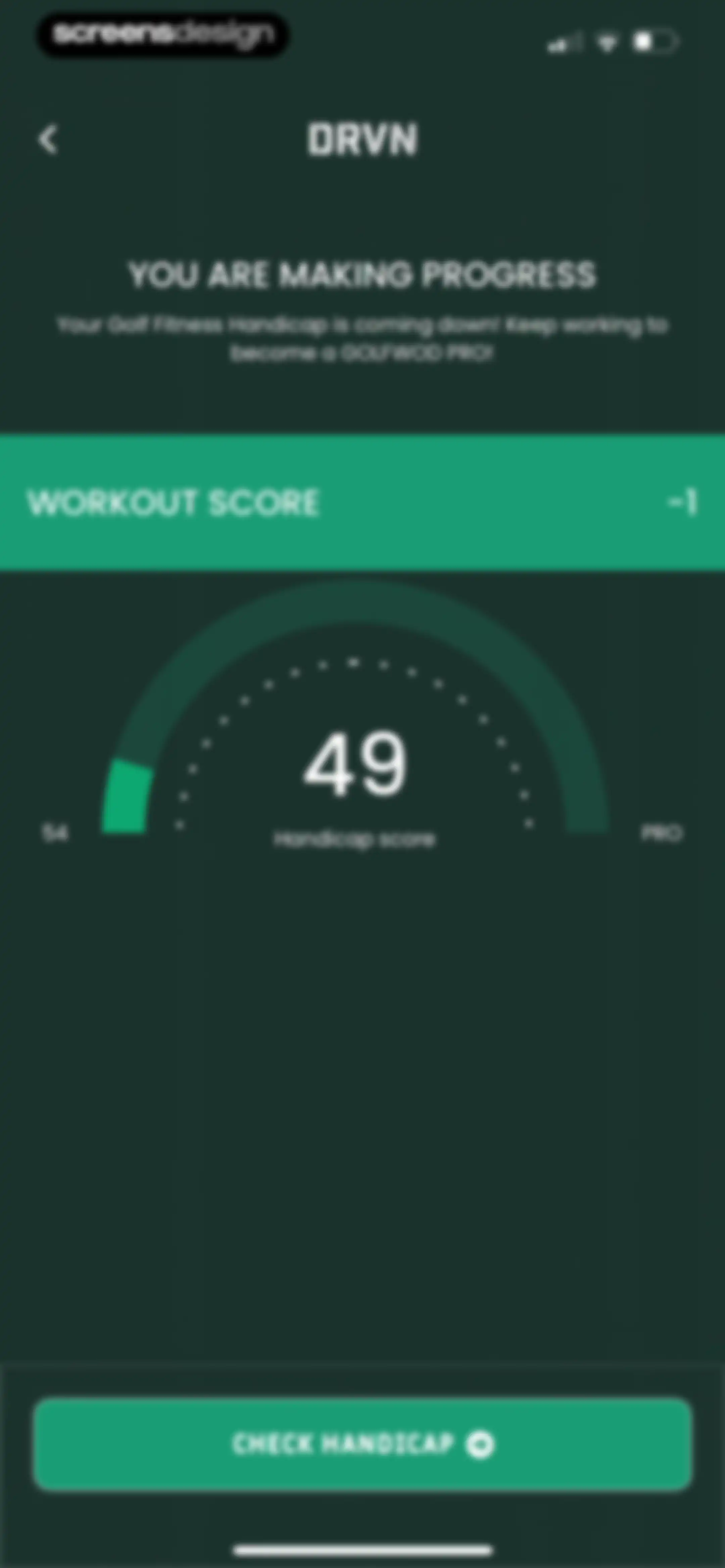 DRVN - Golf & Gym Workouts screen 127