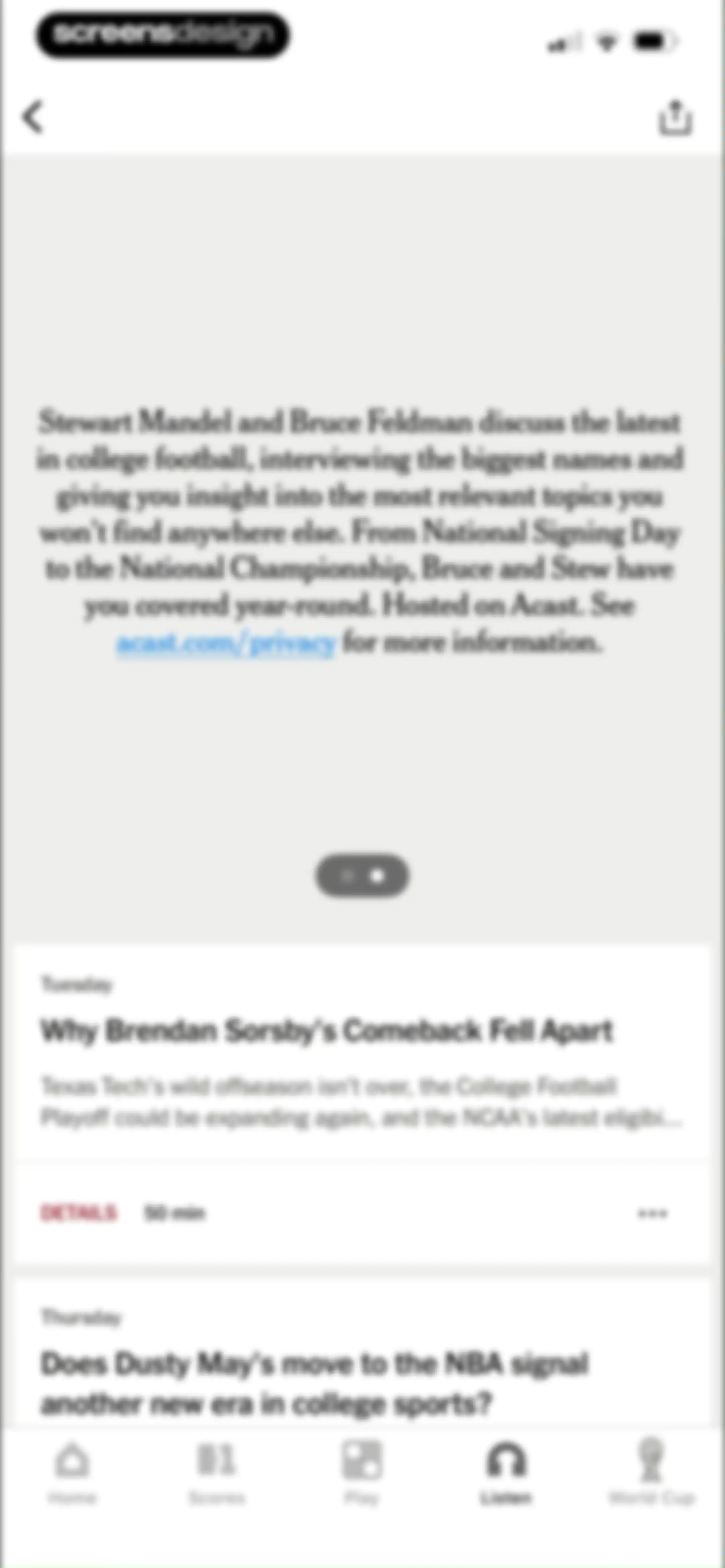 The Athletic: All Sports News screen 72
