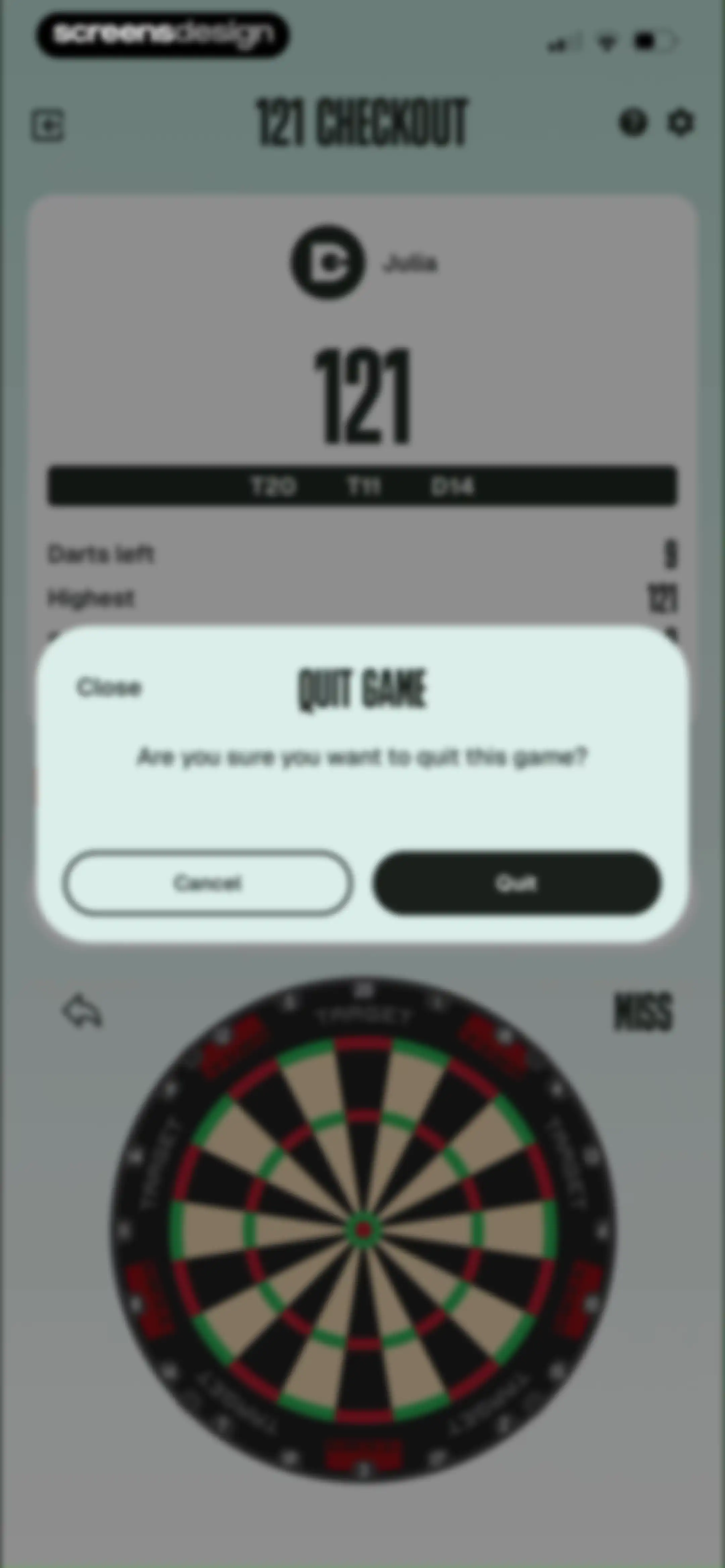 DartCounter screen 63