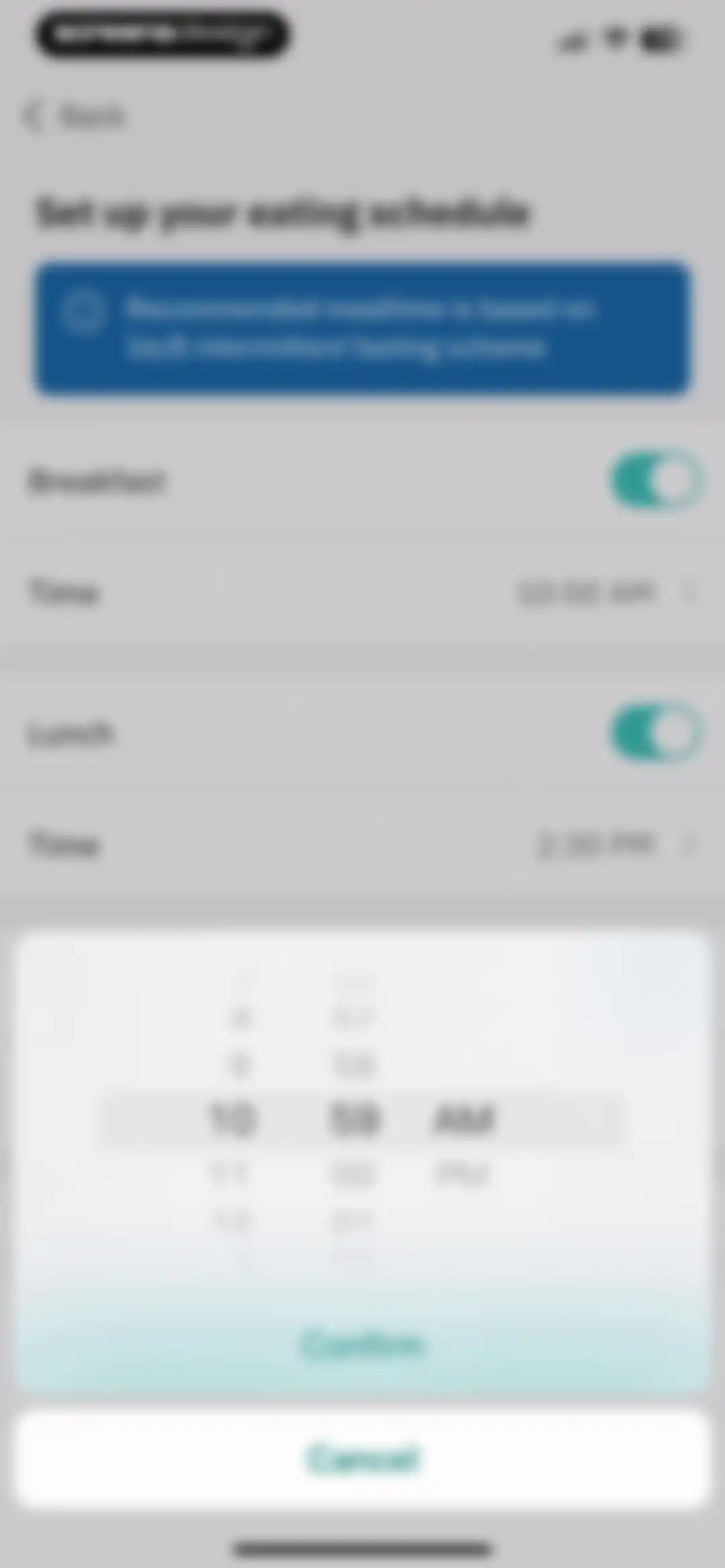 Unimeal: Fasting and Diet screen 39