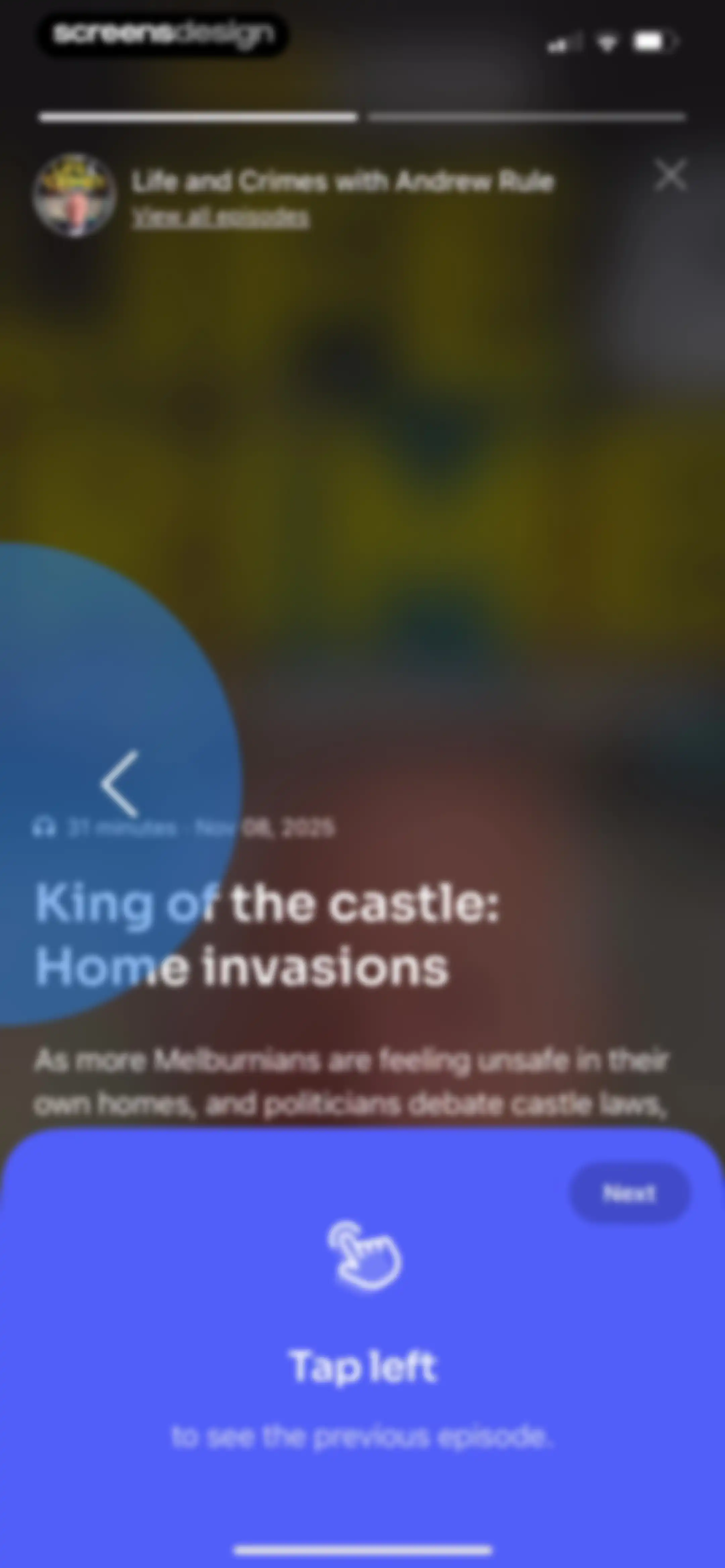 Podcast App screen 15