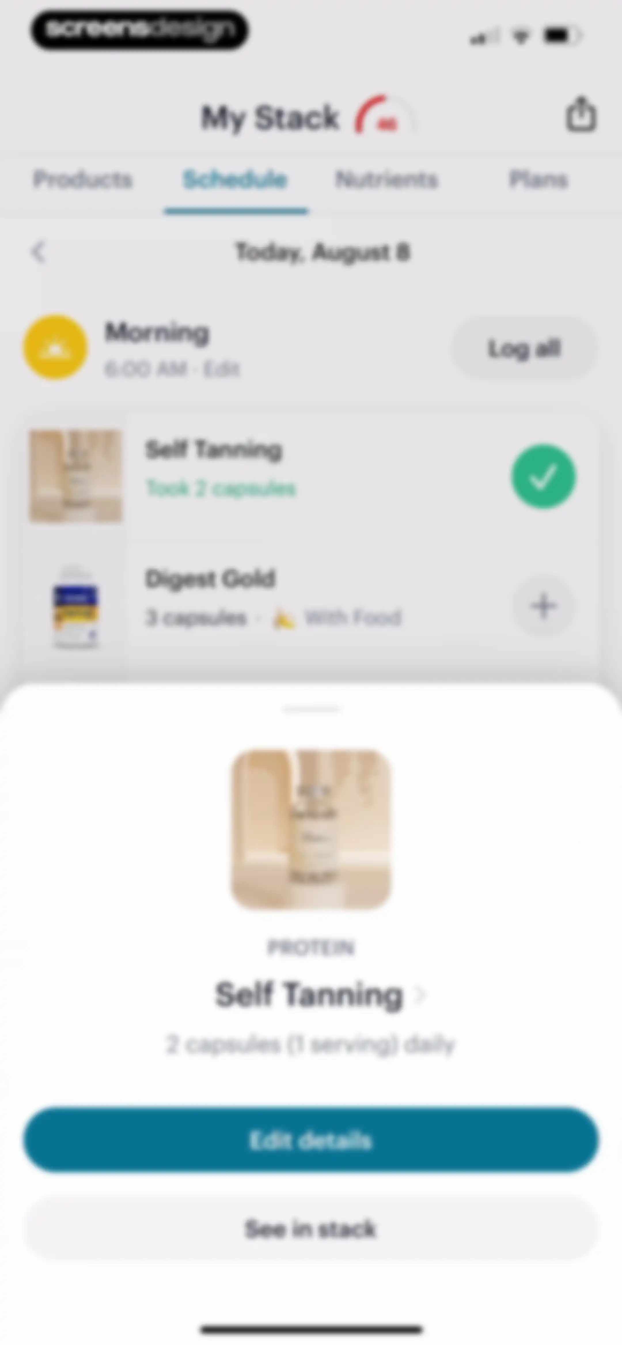 SuppCo: Supplement Scanner screen 105