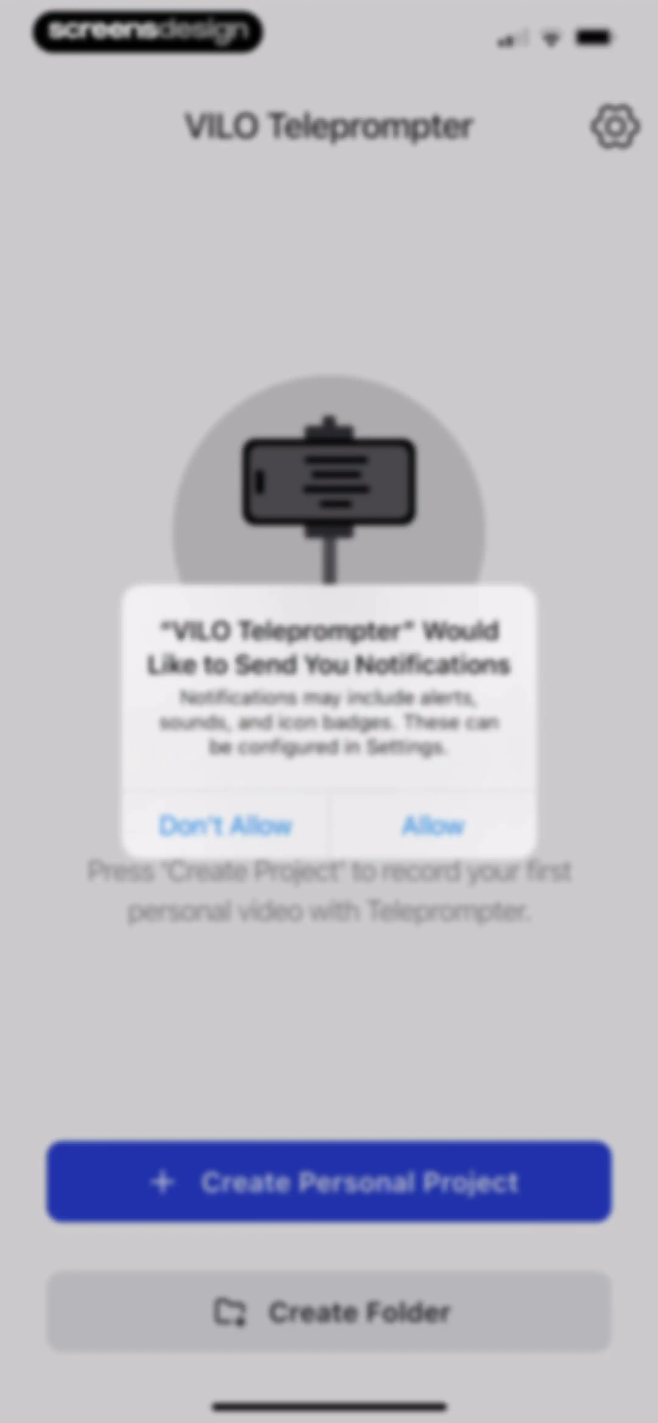 Teleprompter - VILO screen 14
