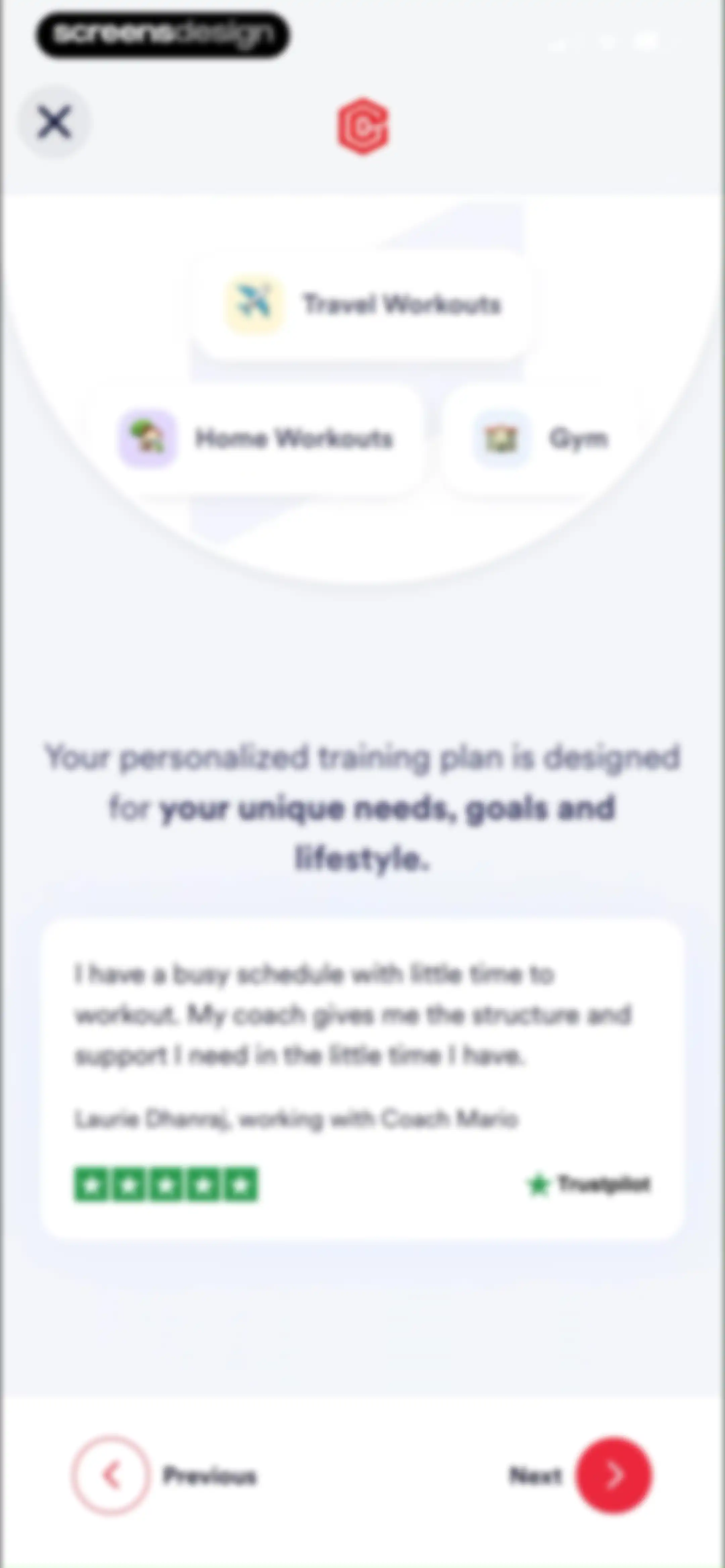 Caliber: Strength Training screen 99