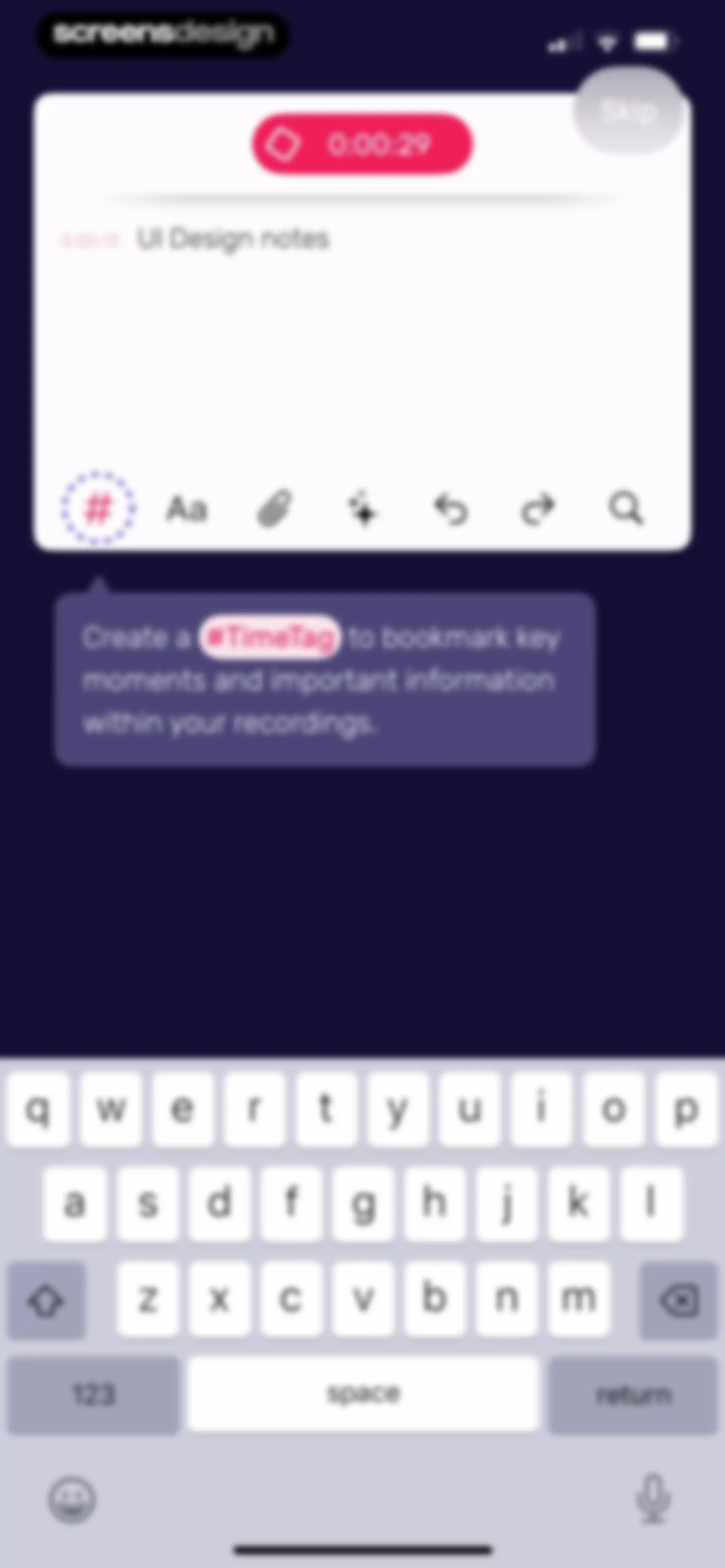 Noted: Record & AI Transcribe screen 16
