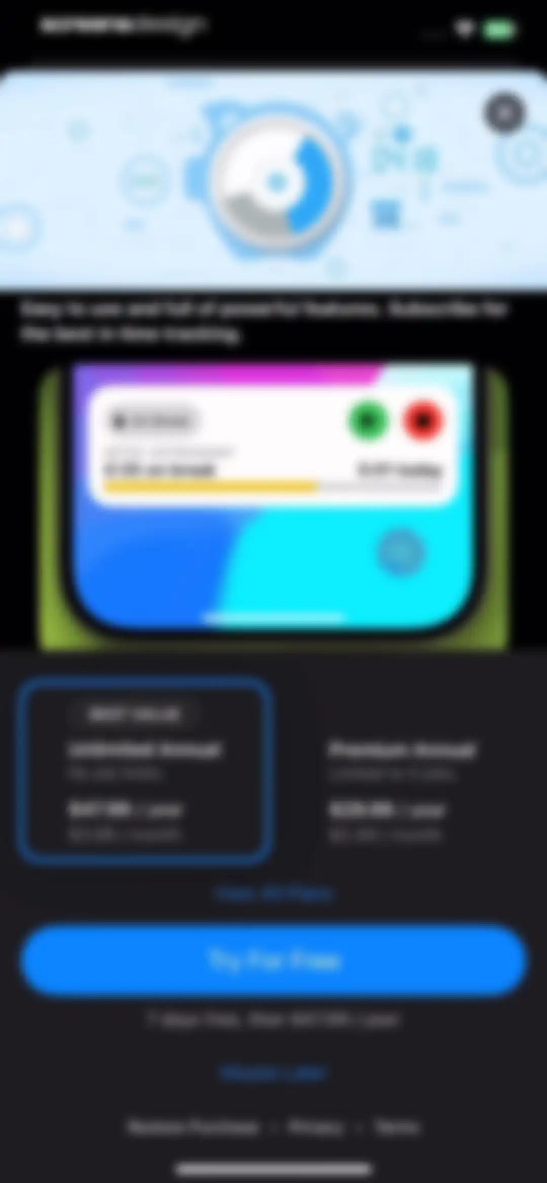 Hours Tracker: Time Tracking screen 2