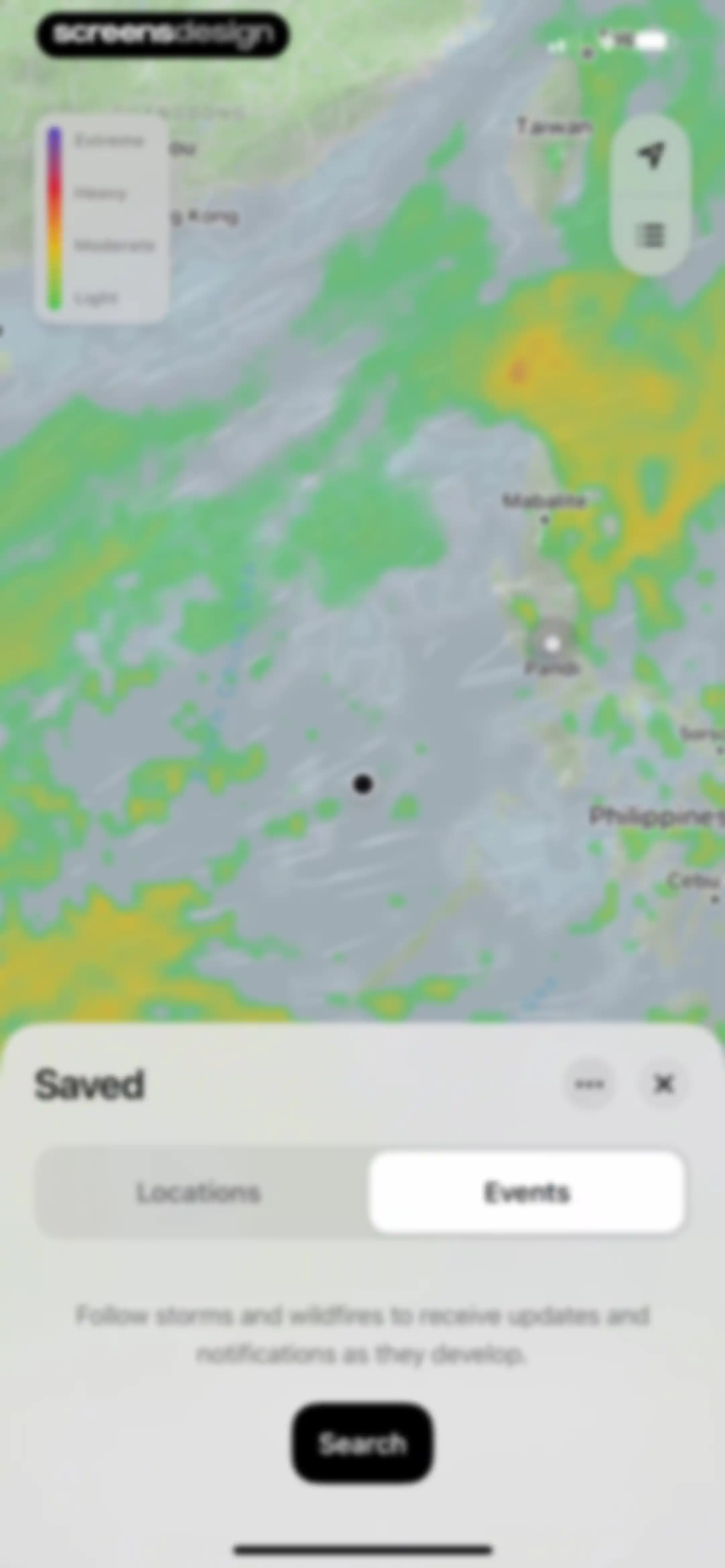 Element: Weather Radar screen 36
