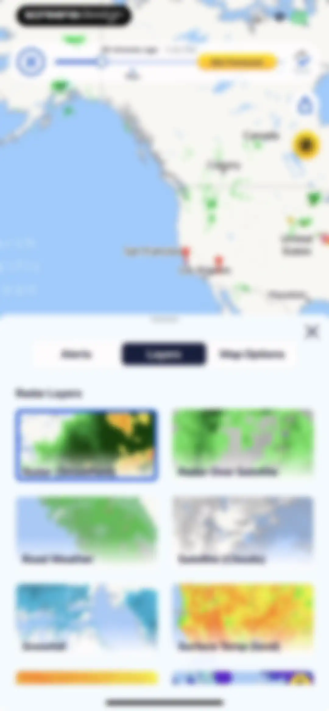 Weather Hi-Def Radar Forecast screen 28