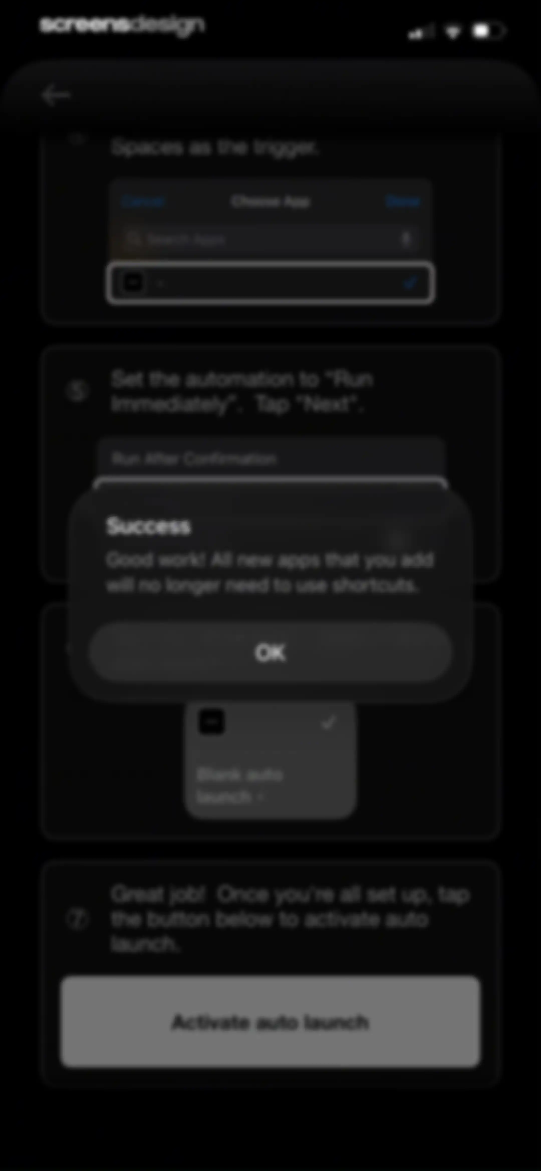 Blank Spaces Launcher screen 31