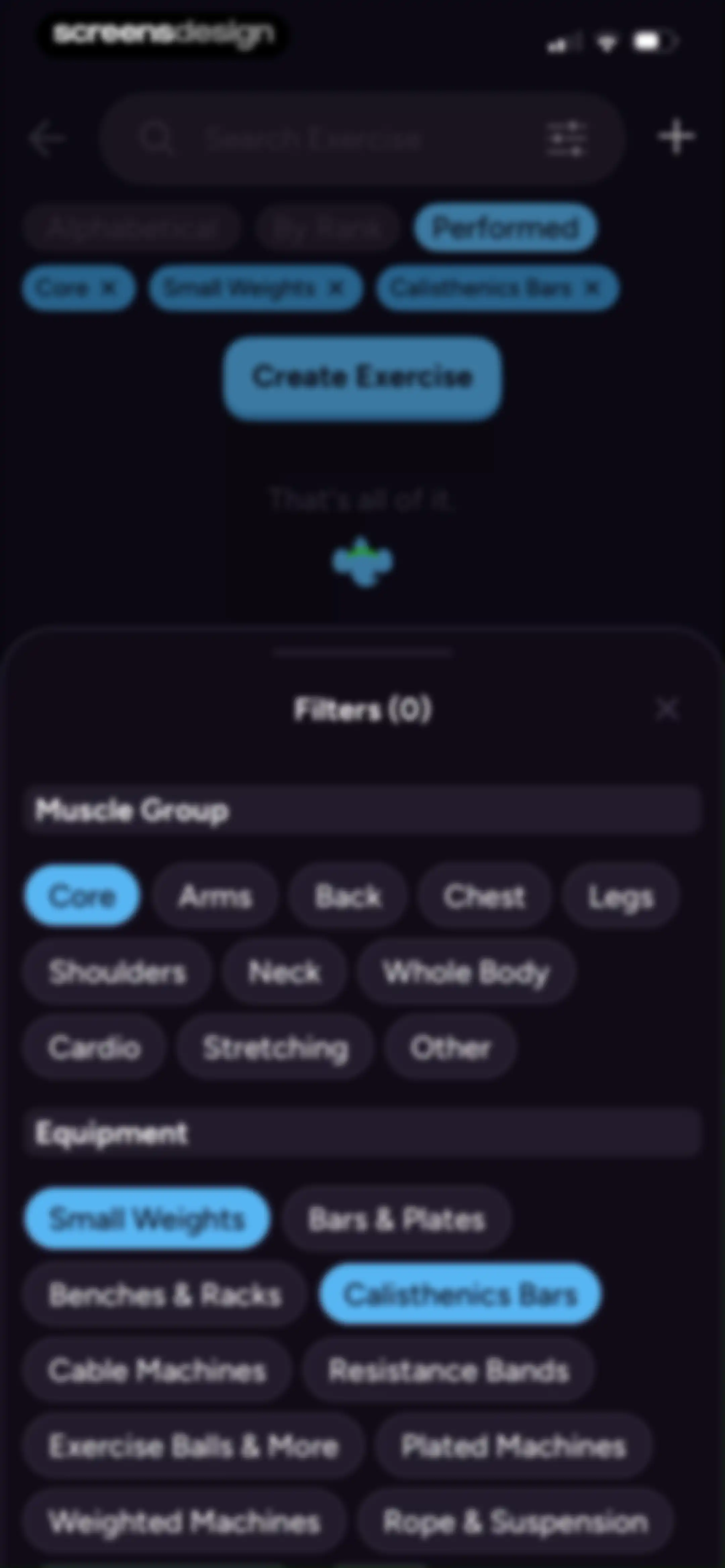 Liftoff - Ranked Gym Workouts screen 110