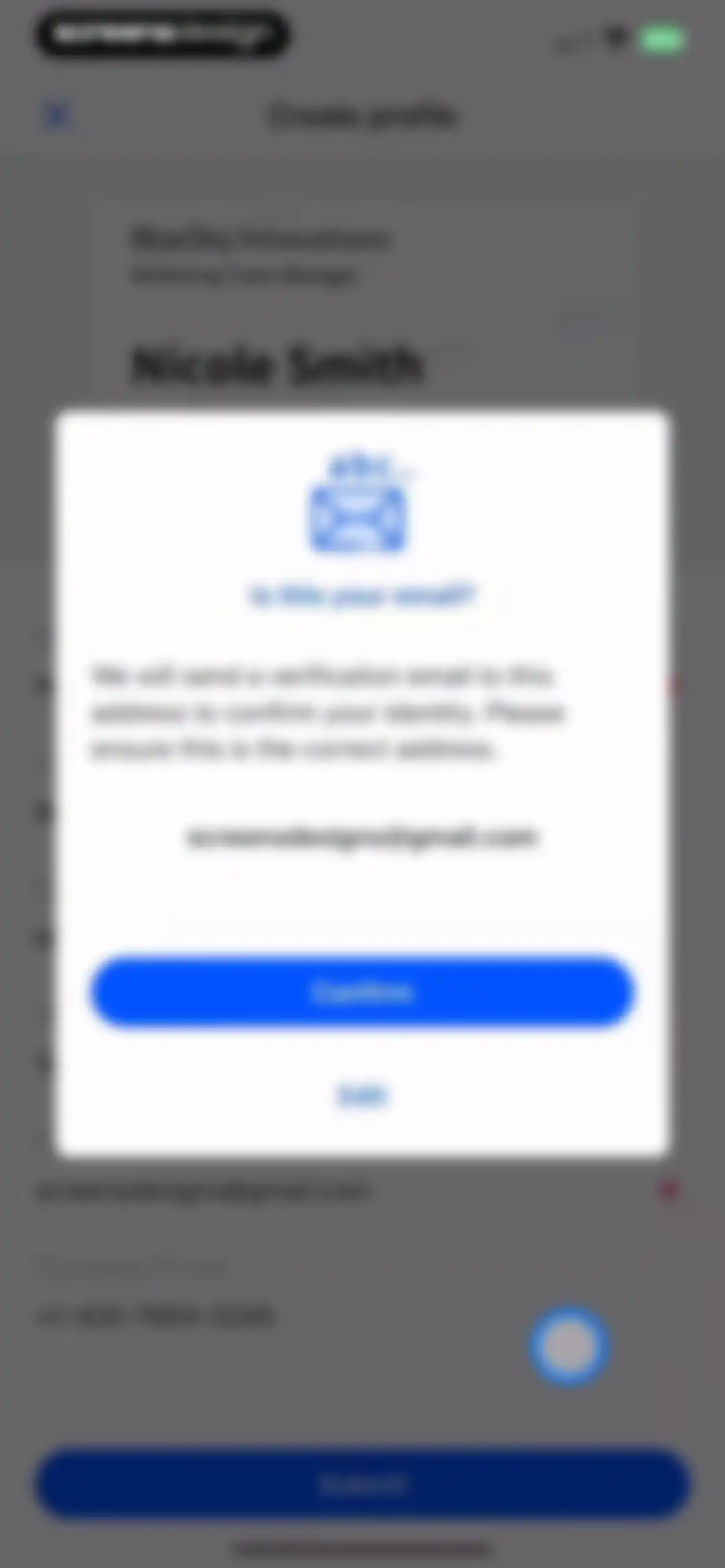 Eight: Business Card Manager screen 12