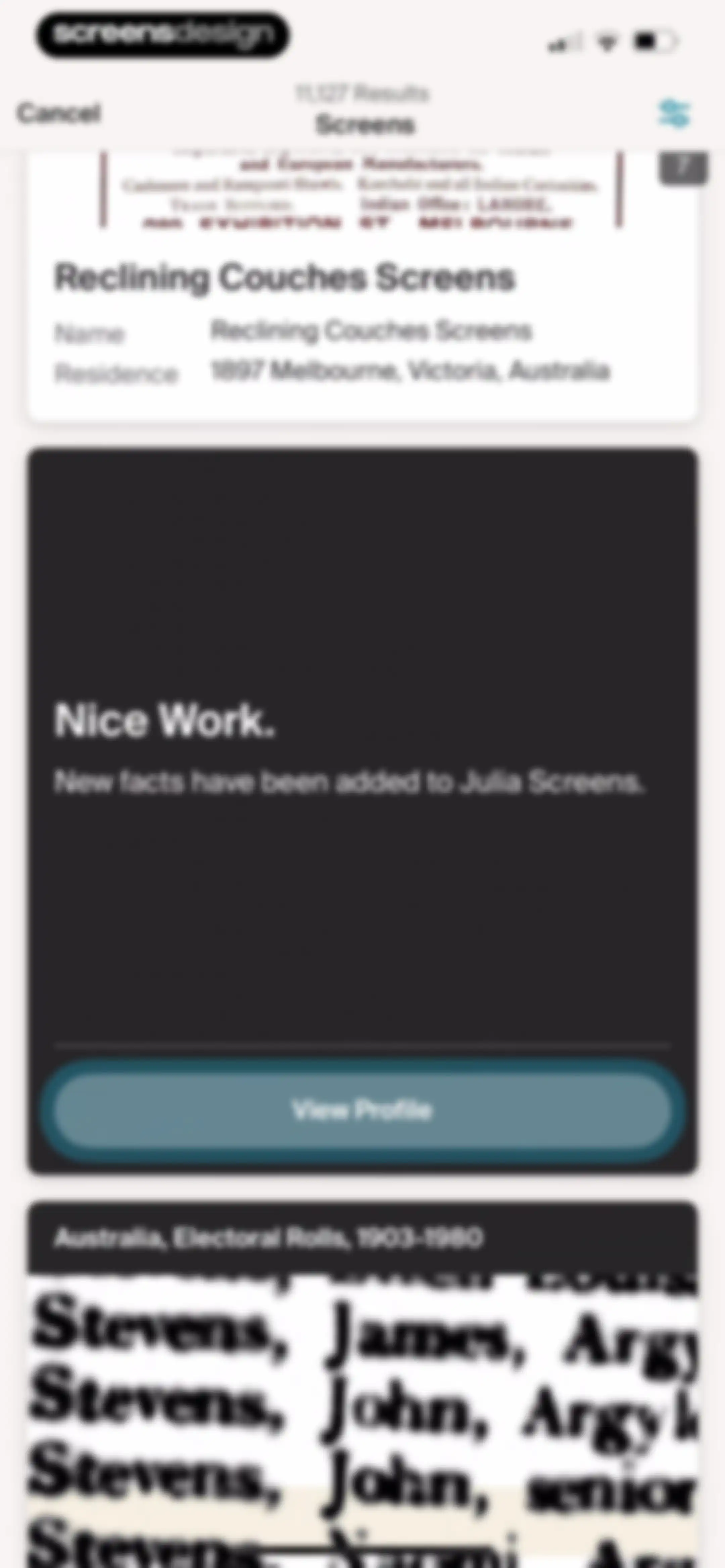 Ancestry: Family History & DNA screen 201