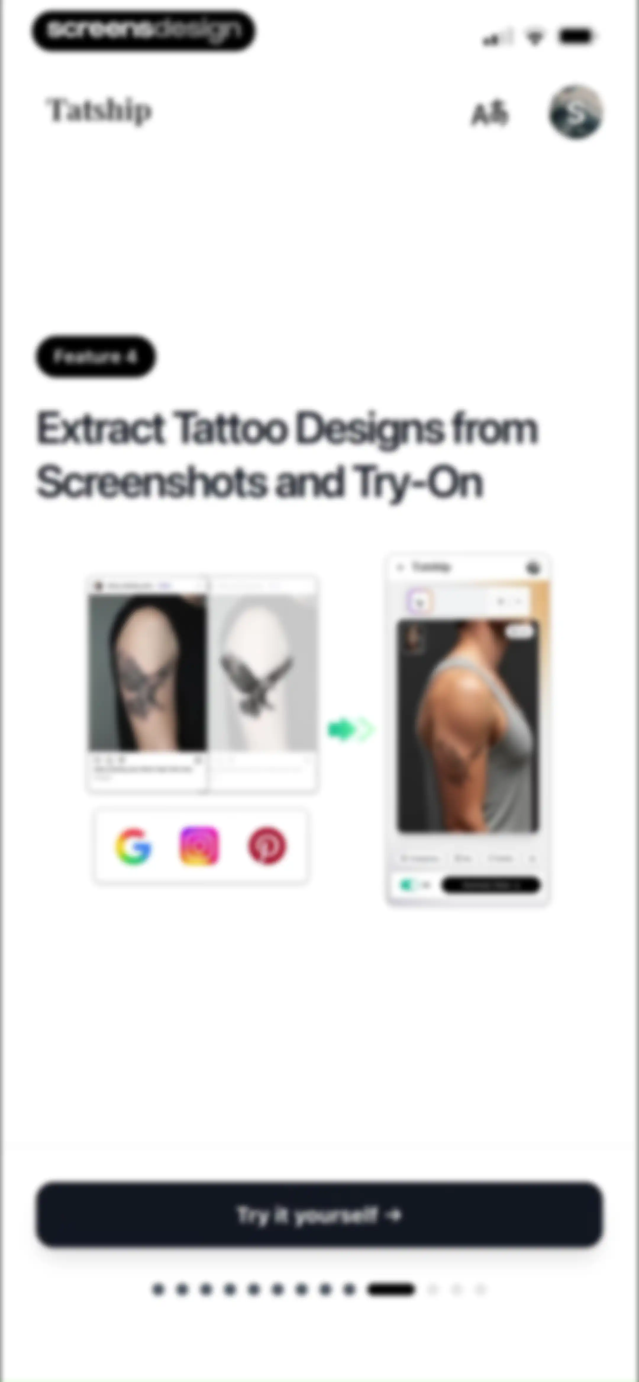 Tatship: Tattoo Design Try On screen 27